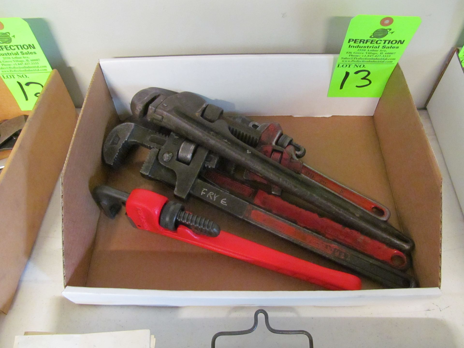 Lot of Assorted Pipe Wrenches