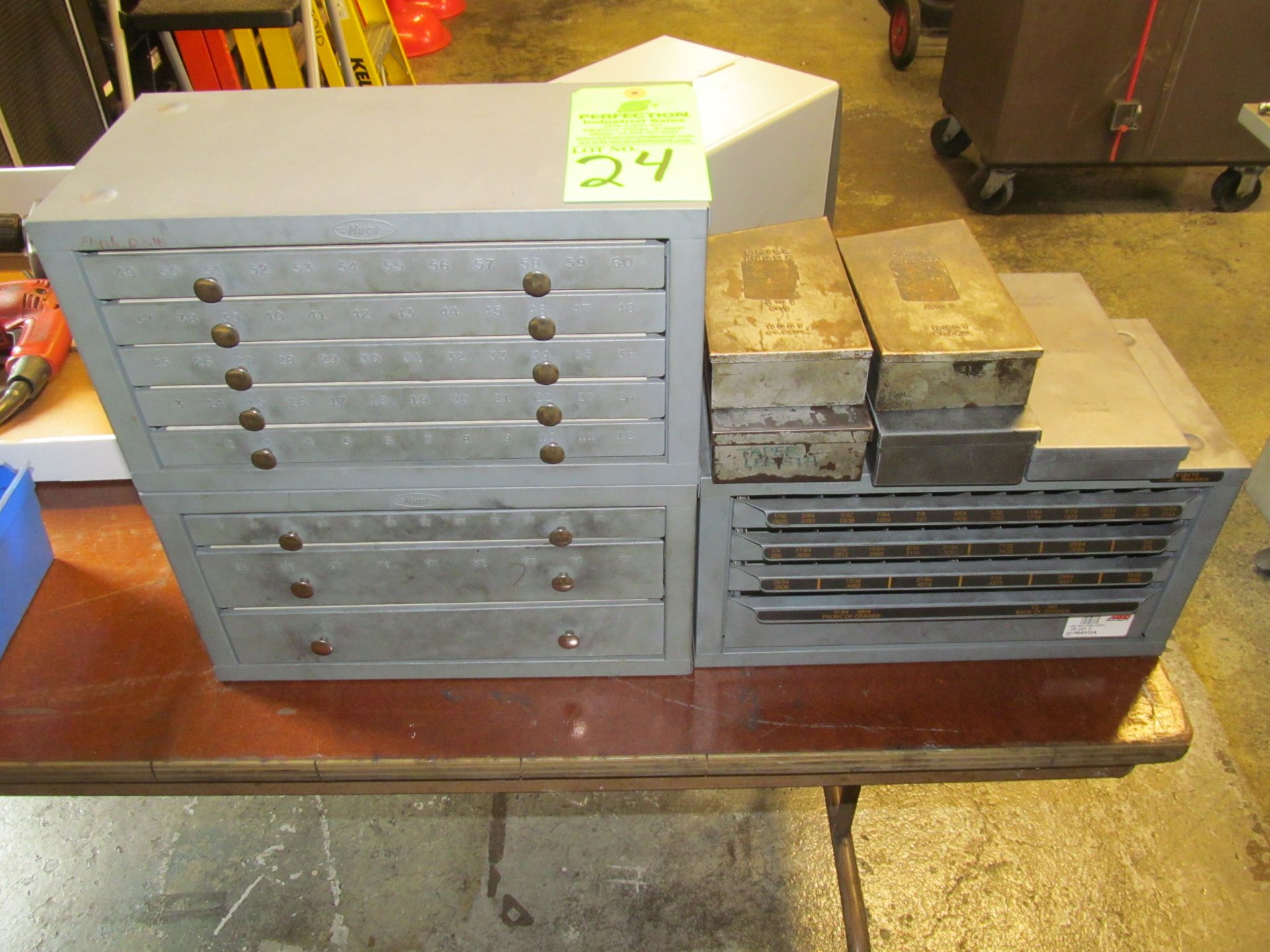 Lot of Assorted Drill Organizers & Index Boxes