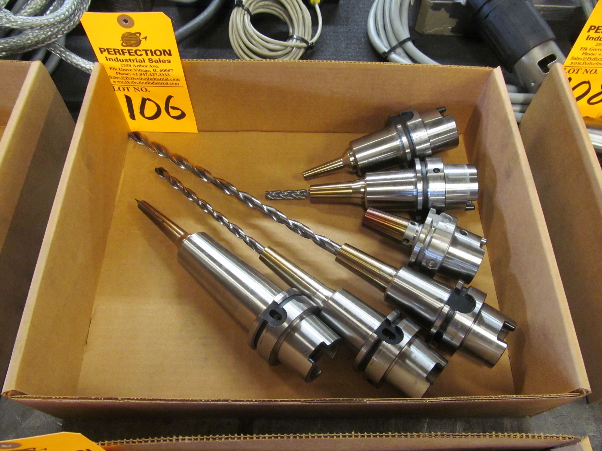 (6) Shrink Fit HSK A63 Tool Holders