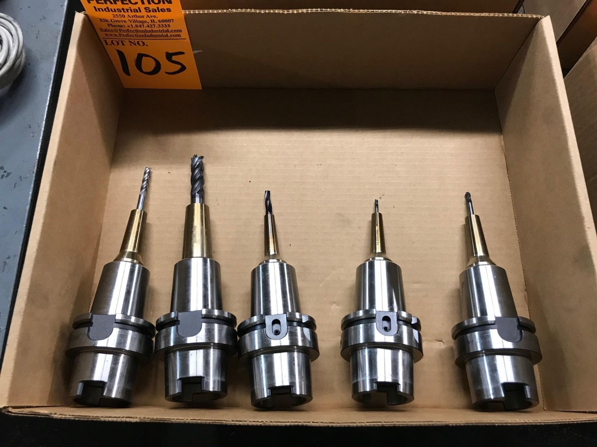 (5) Shrink Fit HSK A63 Tool Holders