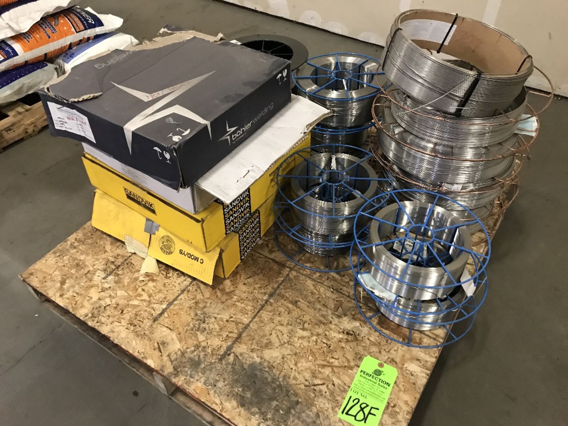 Lot of Assorted Welding Wire Spools and Sub Arc Spools