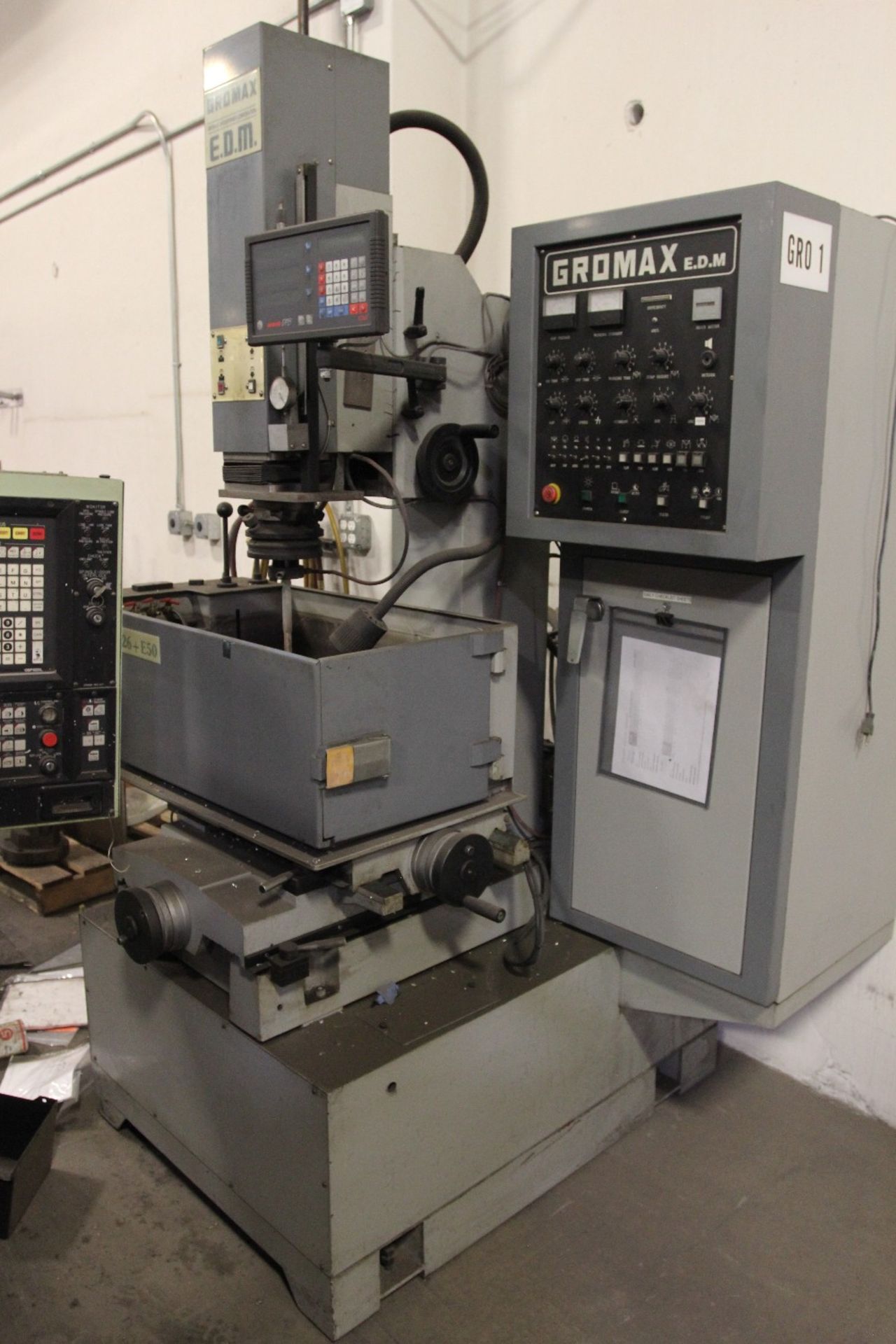 1999 Gromax P26-E50 EDM, s/n 80V1311 (Parts Machine)