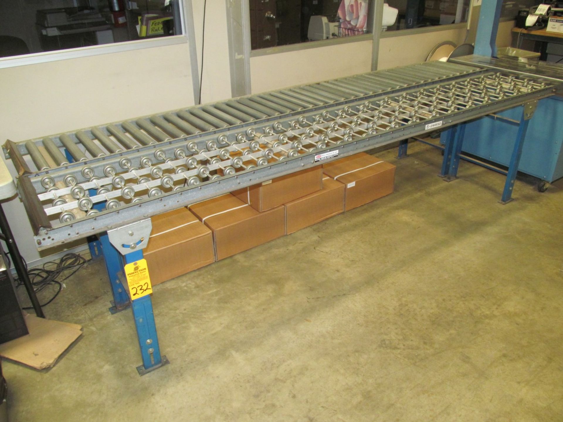 (2) 16" x 10' Roller Conveyor Sections
