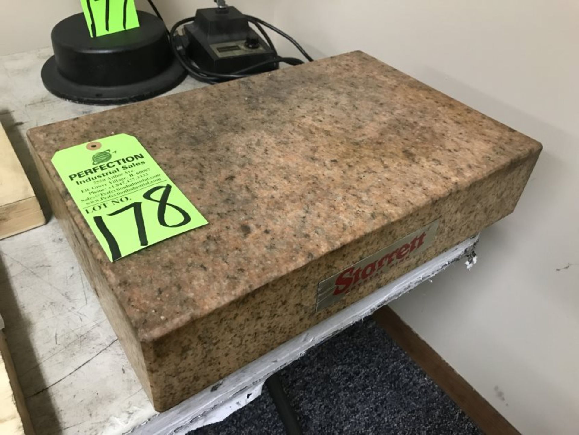 Starrett 12" x 18" x 4" Crystal Pink Granite Surface Plate