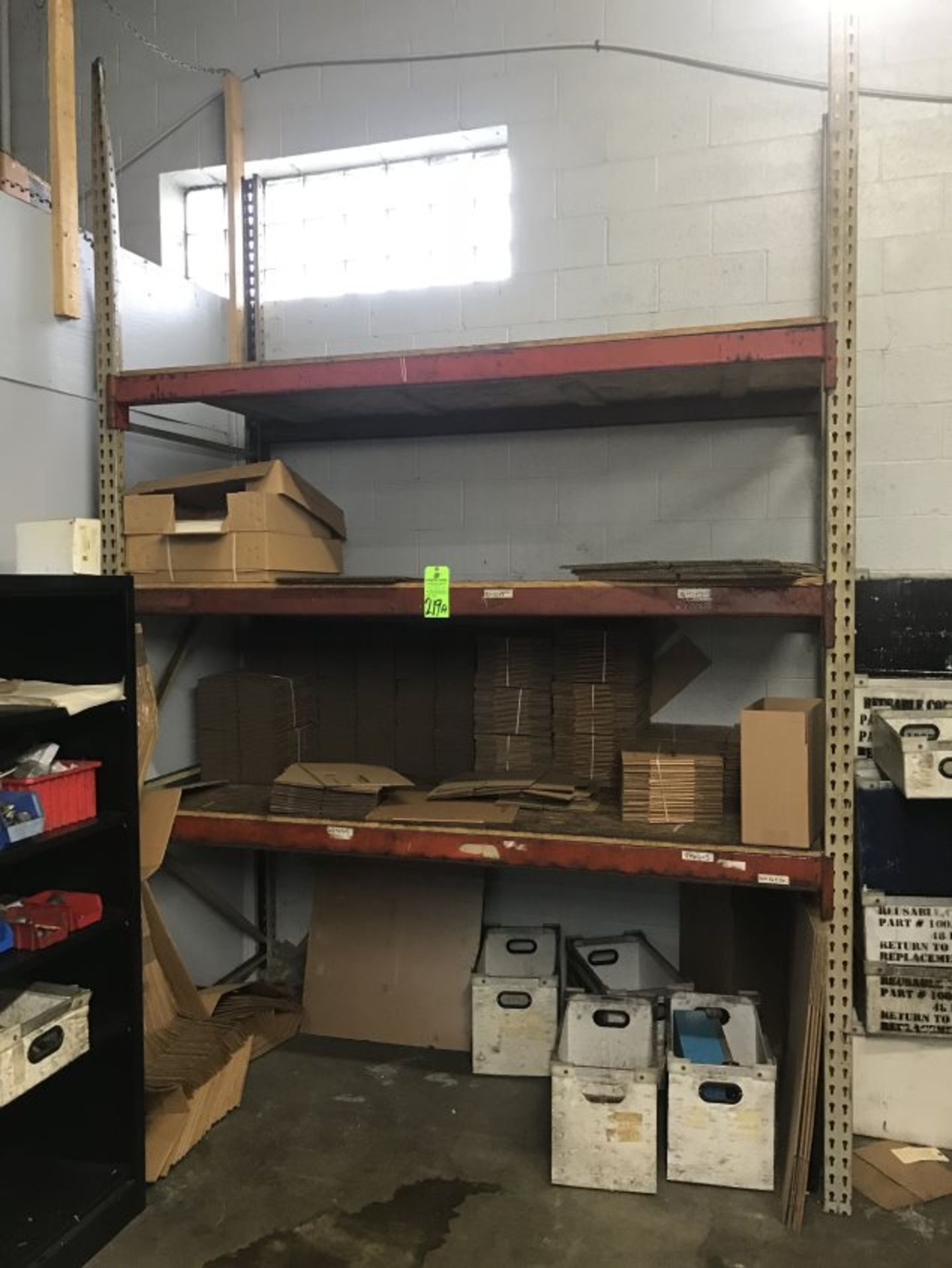 Single Section of 11'H x 7'6"'W x 42" D Pallet Racking