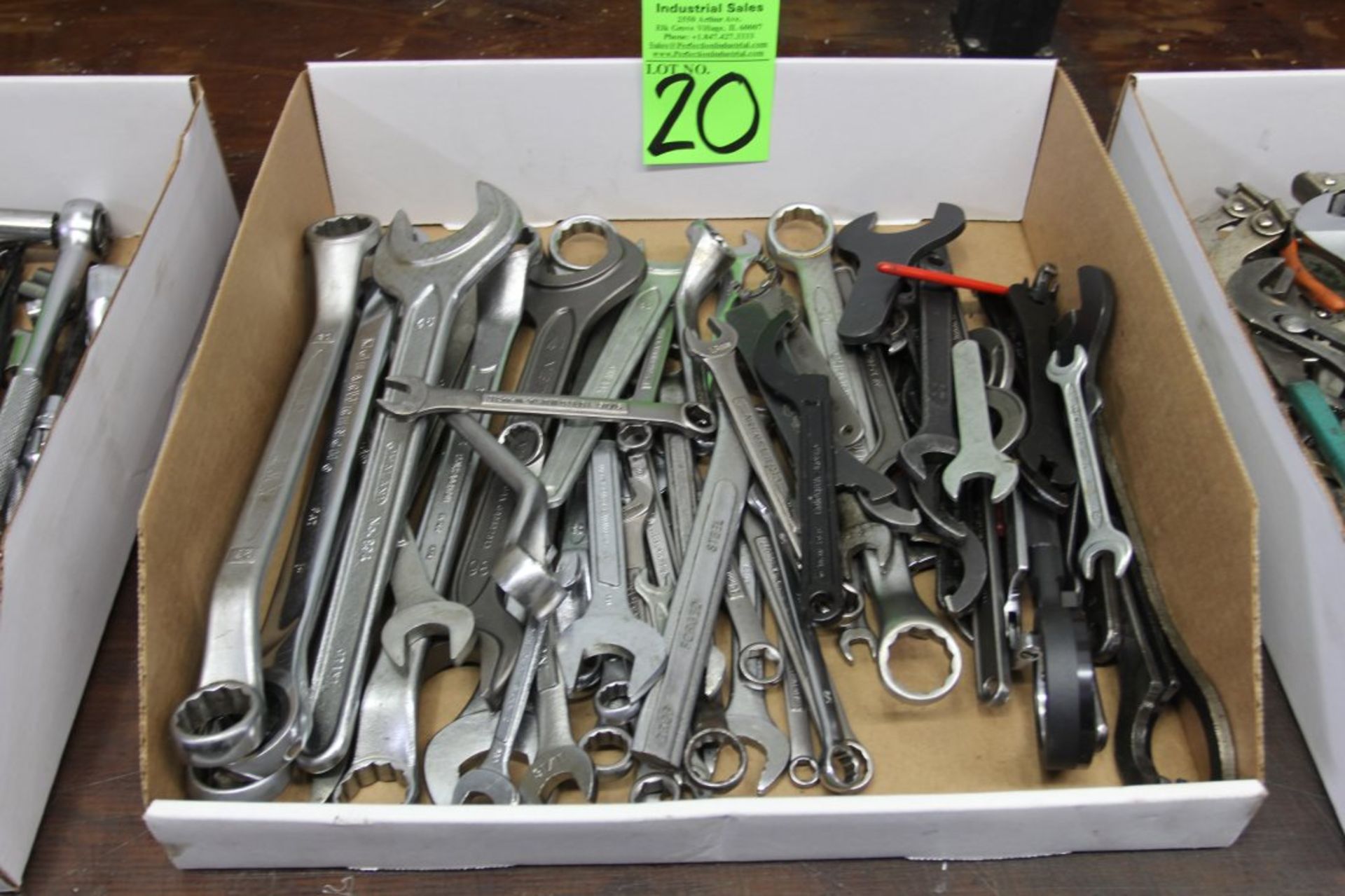Lot of Combination Wrenches and Spanner Wrenches