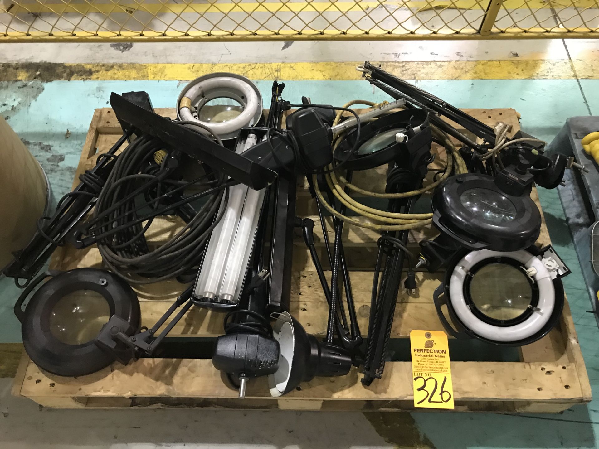 Lot of Assorted Magnifier Lights and Shop Lights