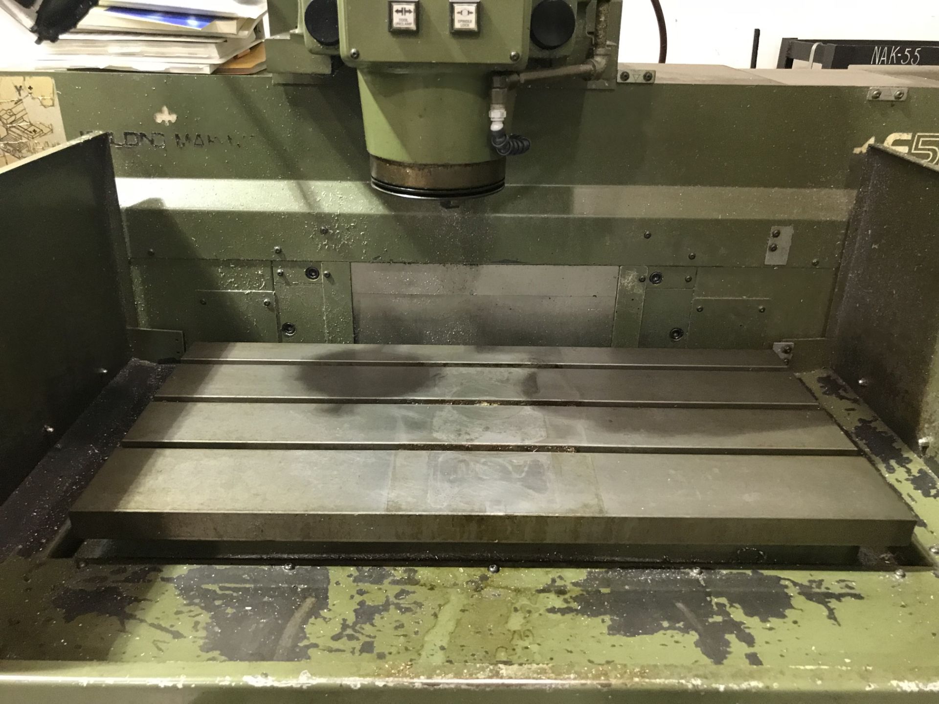 Leblond Makino KE55 CNC Knee Type Mill, s/n MAM9005, w/MAKINO PROFESSIONAL Control, 31.5”x15” Table - Image 3 of 3