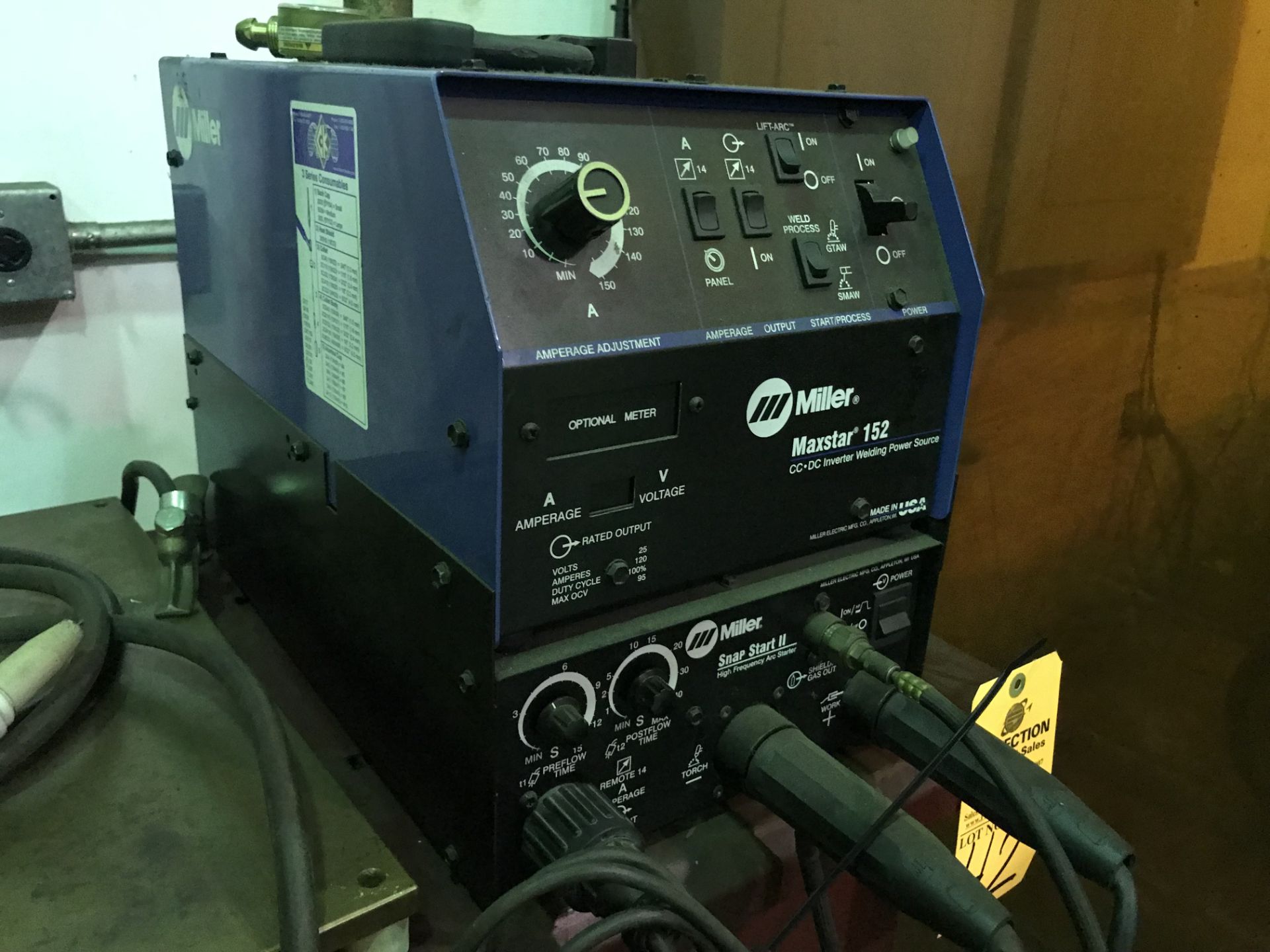 Miller Maxstar 152 Inverter Welding Power Source, s/n LA181232, w/ Miller Snap Start II High - Image 2 of 2