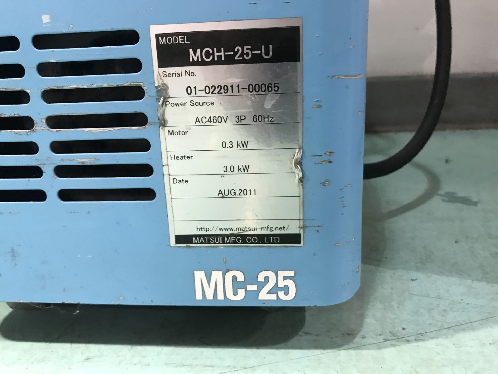 2011 Matsui MCH-25-U Temperature Controller, s/n 01-022911-00065 - Image 2 of 2