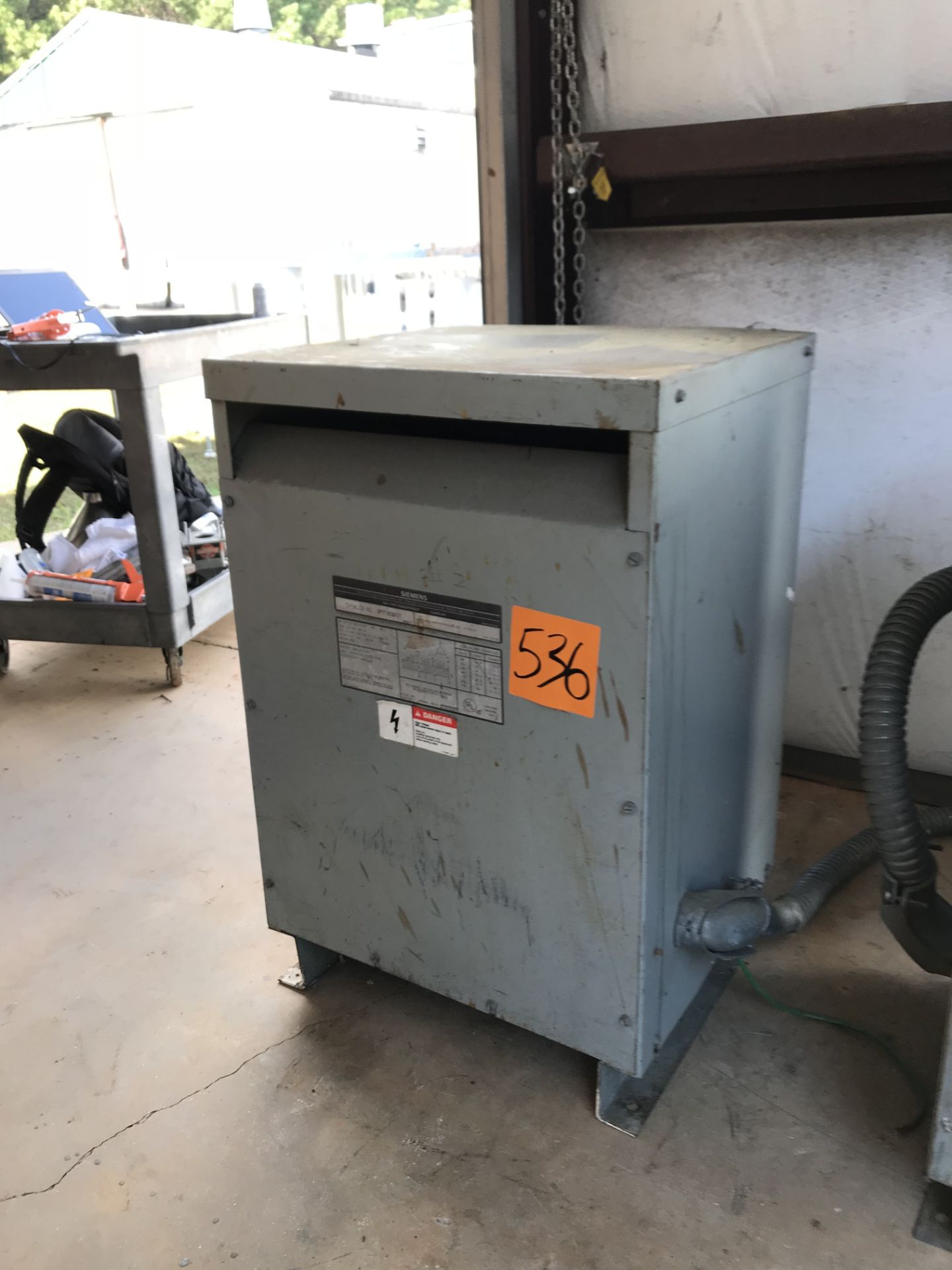 Siemens 30 KVA 3F1Y030ST Transformer, 480V High/240V Low