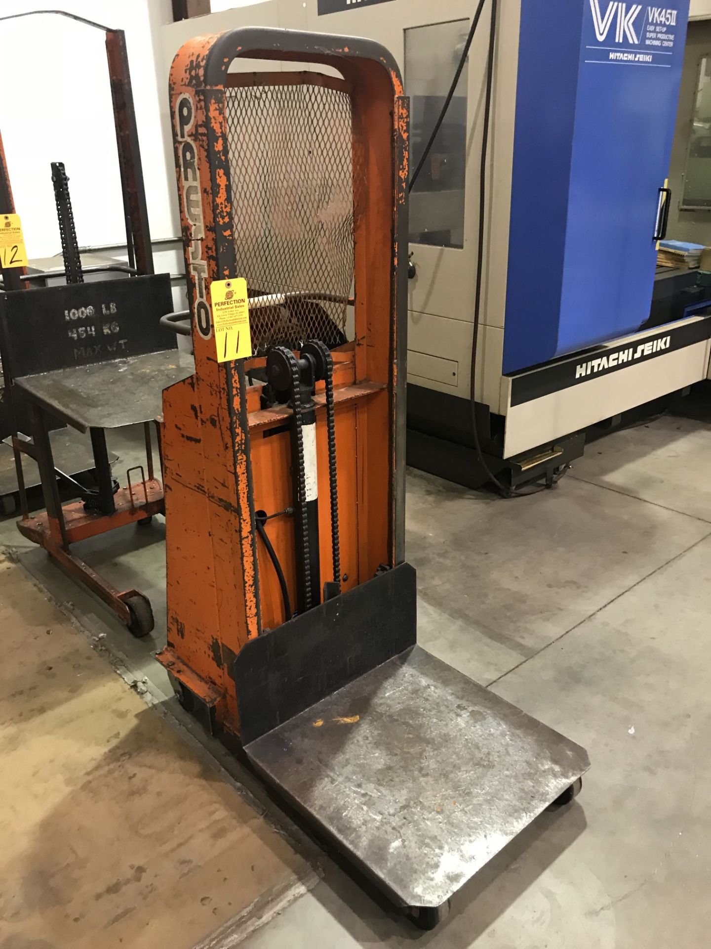 Presto B552-1500 Die Lift Cart, s/n 59175, 1500 Lb Capacity