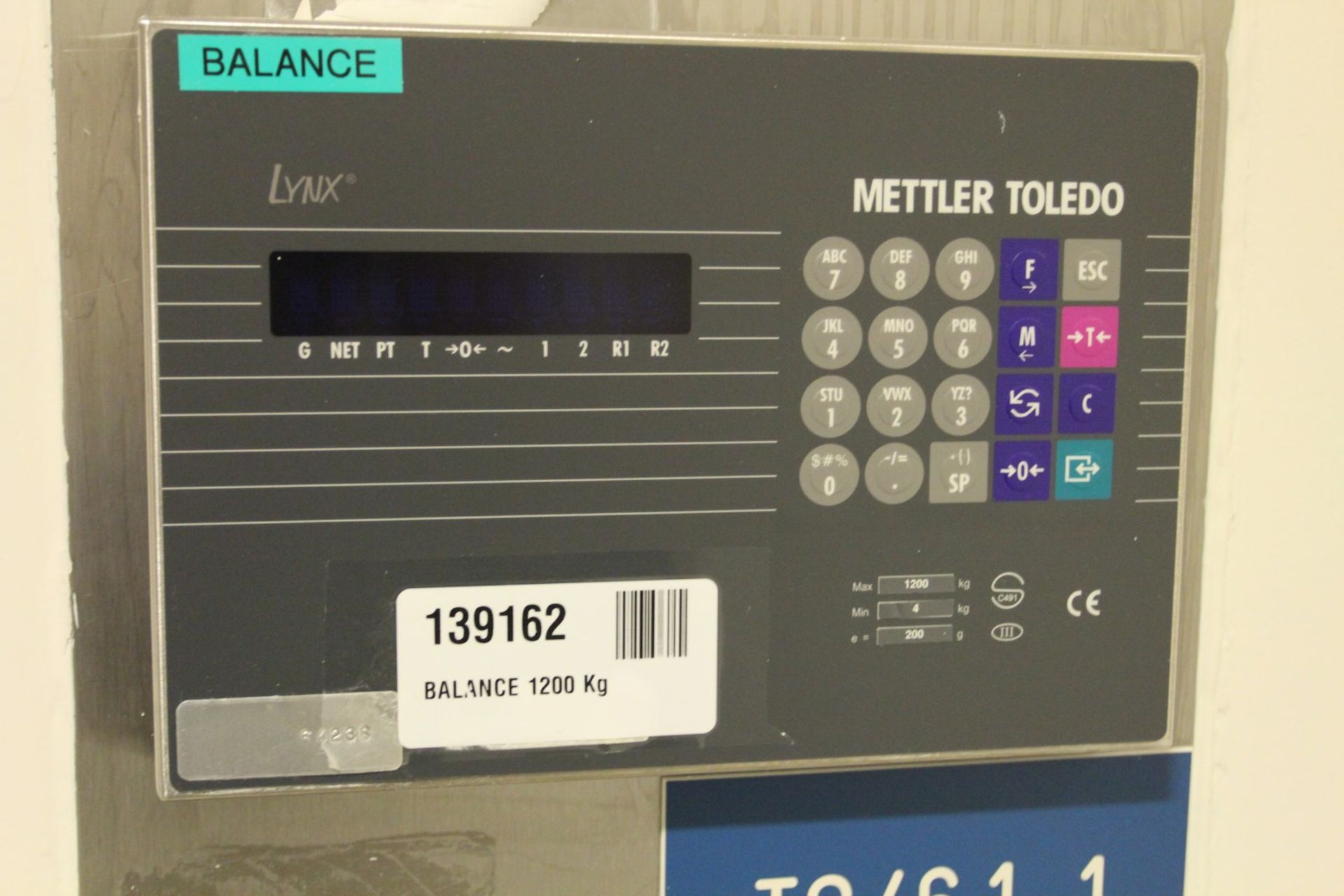 1200 kg Built-In Stainless Steel Floor Scale w/ Mettle Toledo Lynx Digital Readout, s/n na - Bild 2 aus 2