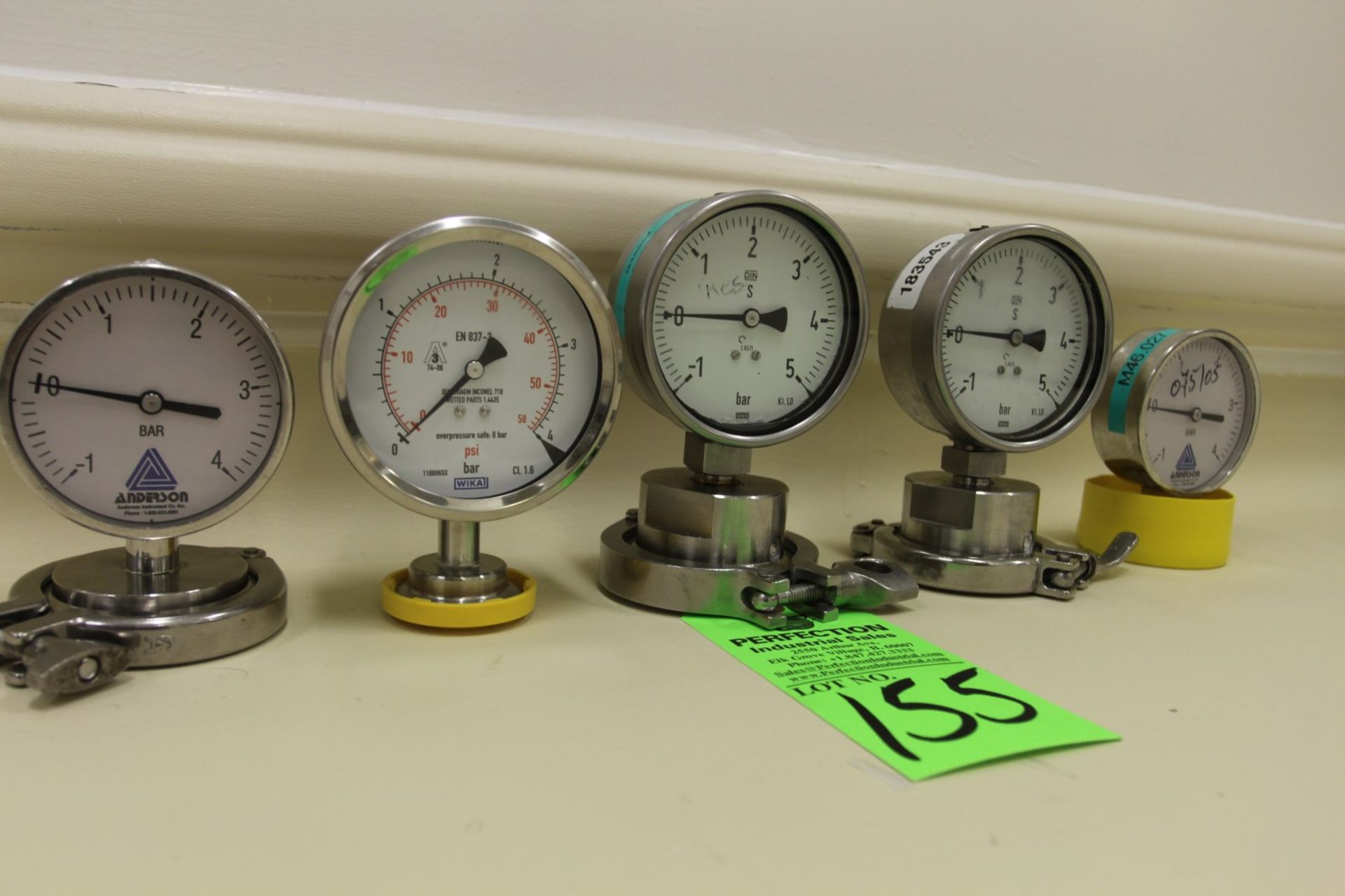 Lot of (5) Pressure Gauges - Image 2 of 2