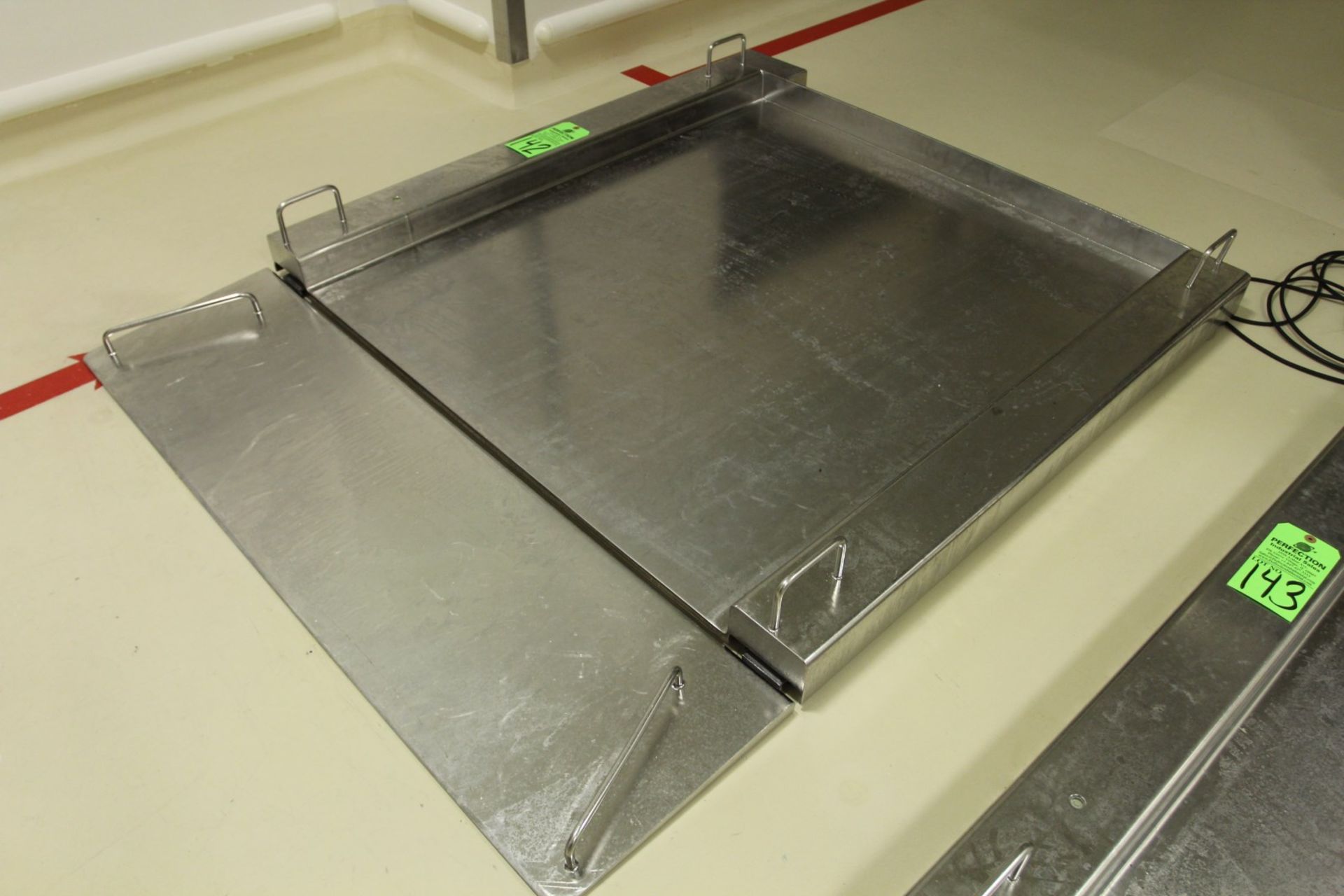 1500 kg Sartorius Stainless Steel Floor Scale, s/n na, 115cm x 100cm - Image 2 of 3