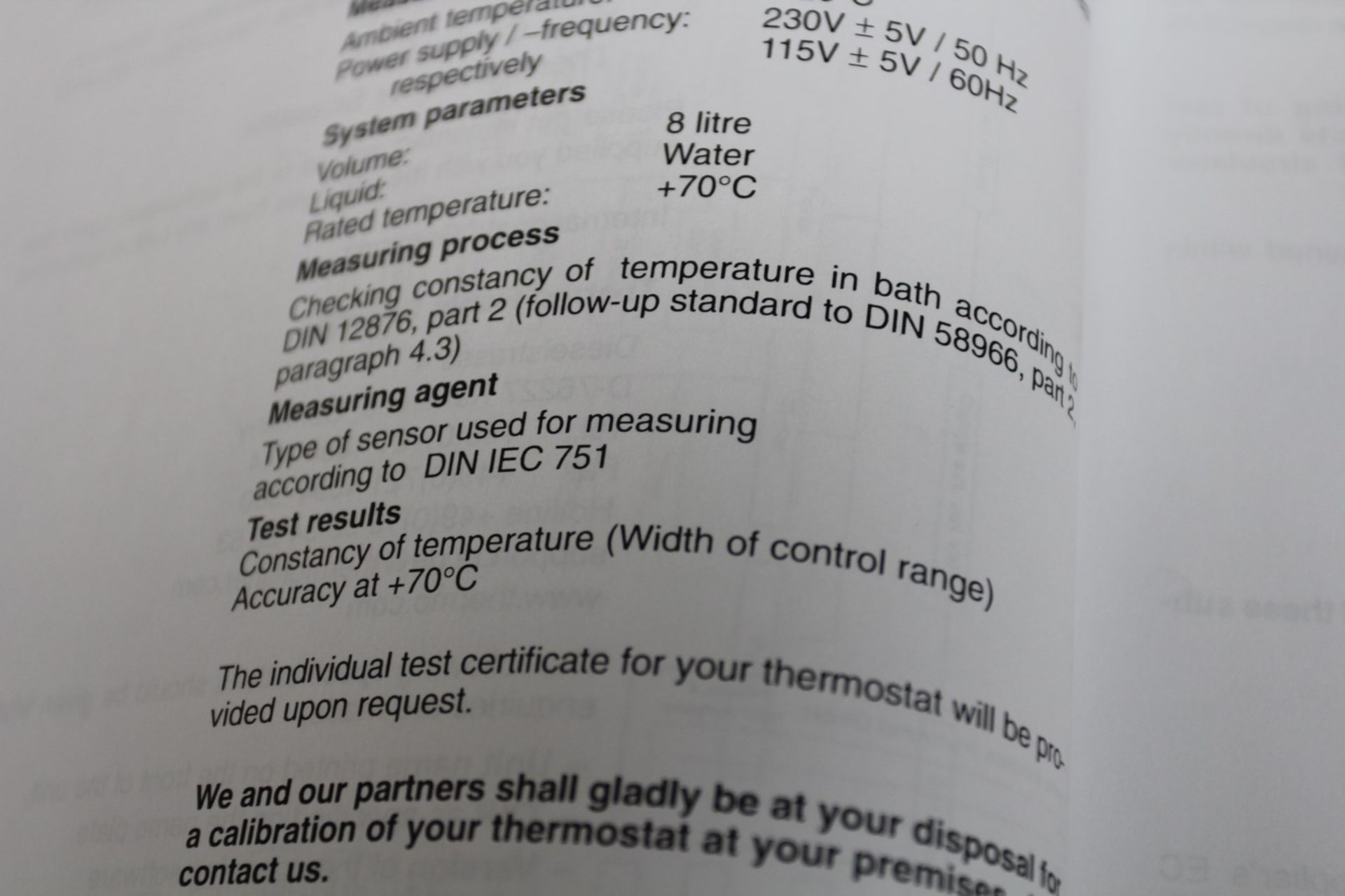 2005 Haeke Phoenix Cryostat P2-CT50W RX w/Thermo Electron 003-6634 Controller, s/n BU 070356, -50 to - Image 6 of 10