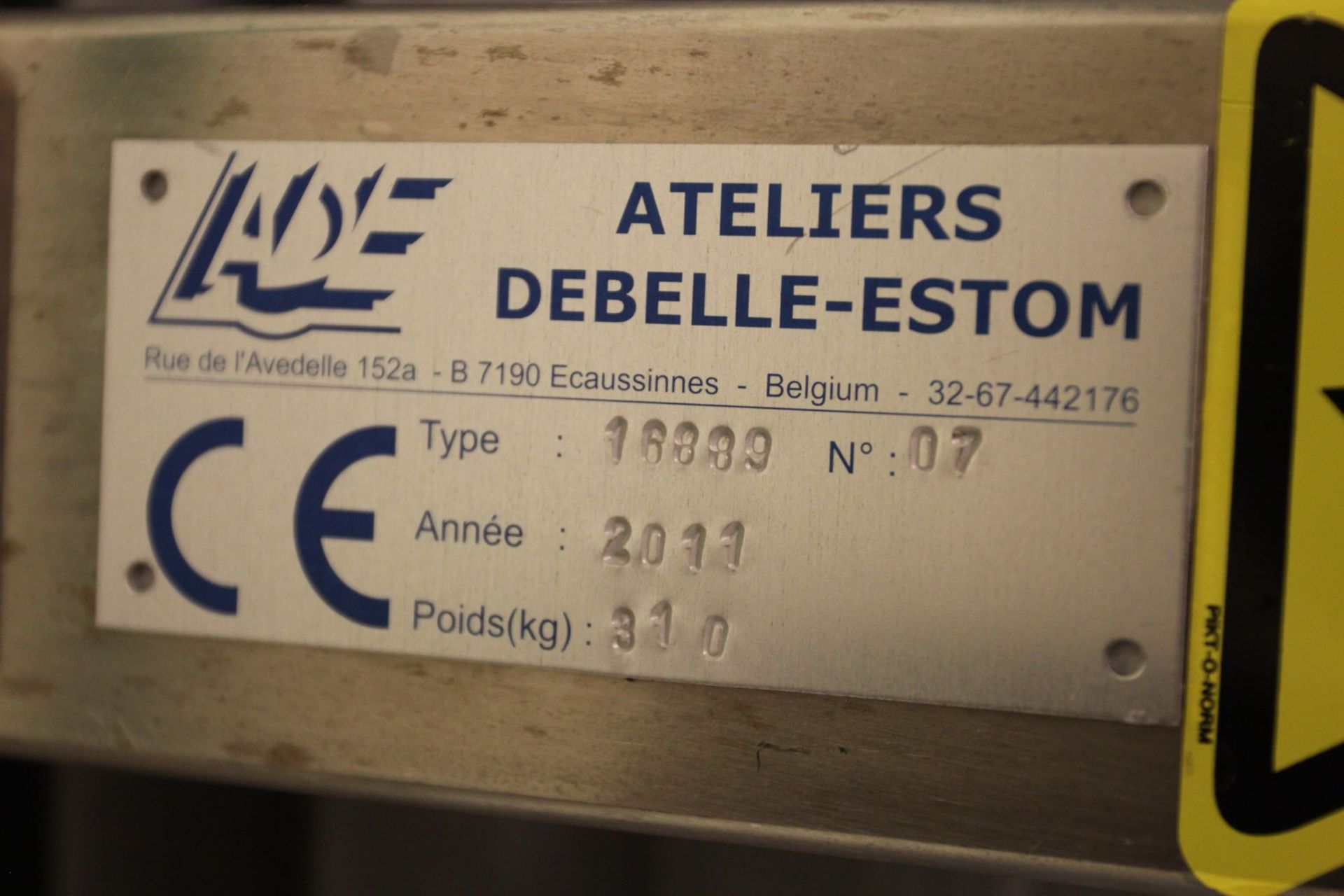 2011 ADE Ateliers Debelle-Estom 16889 Mobile Electric Lift Table, s/n 07 - Image 4 of 4