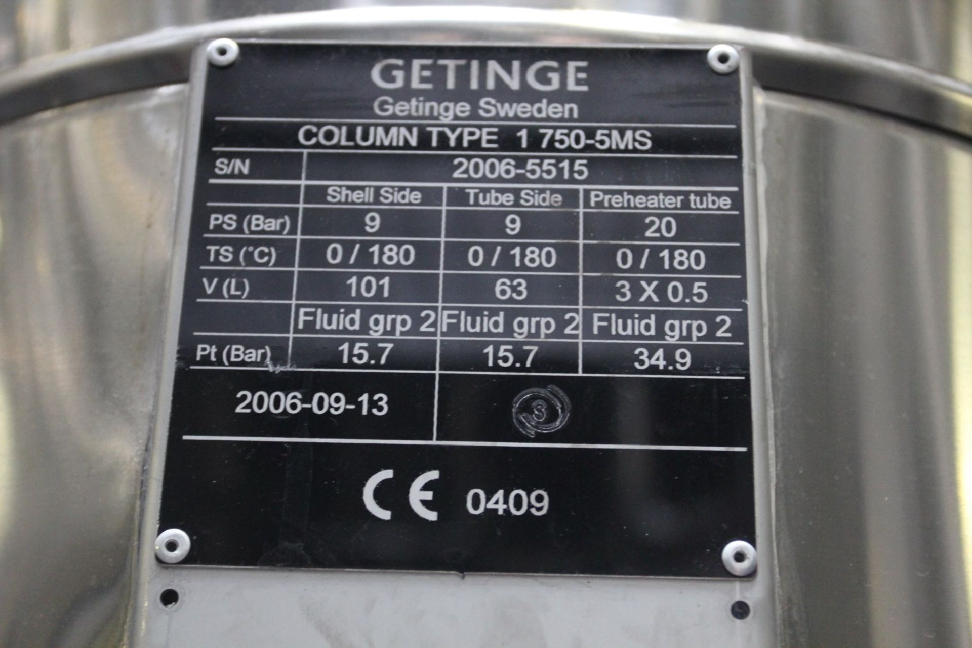 Gettinge MS750-5 Water Distillator, s/n 272.06, Allen Bradley Panelview Plus 1000 PLC Control, (5) - Image 6 of 19