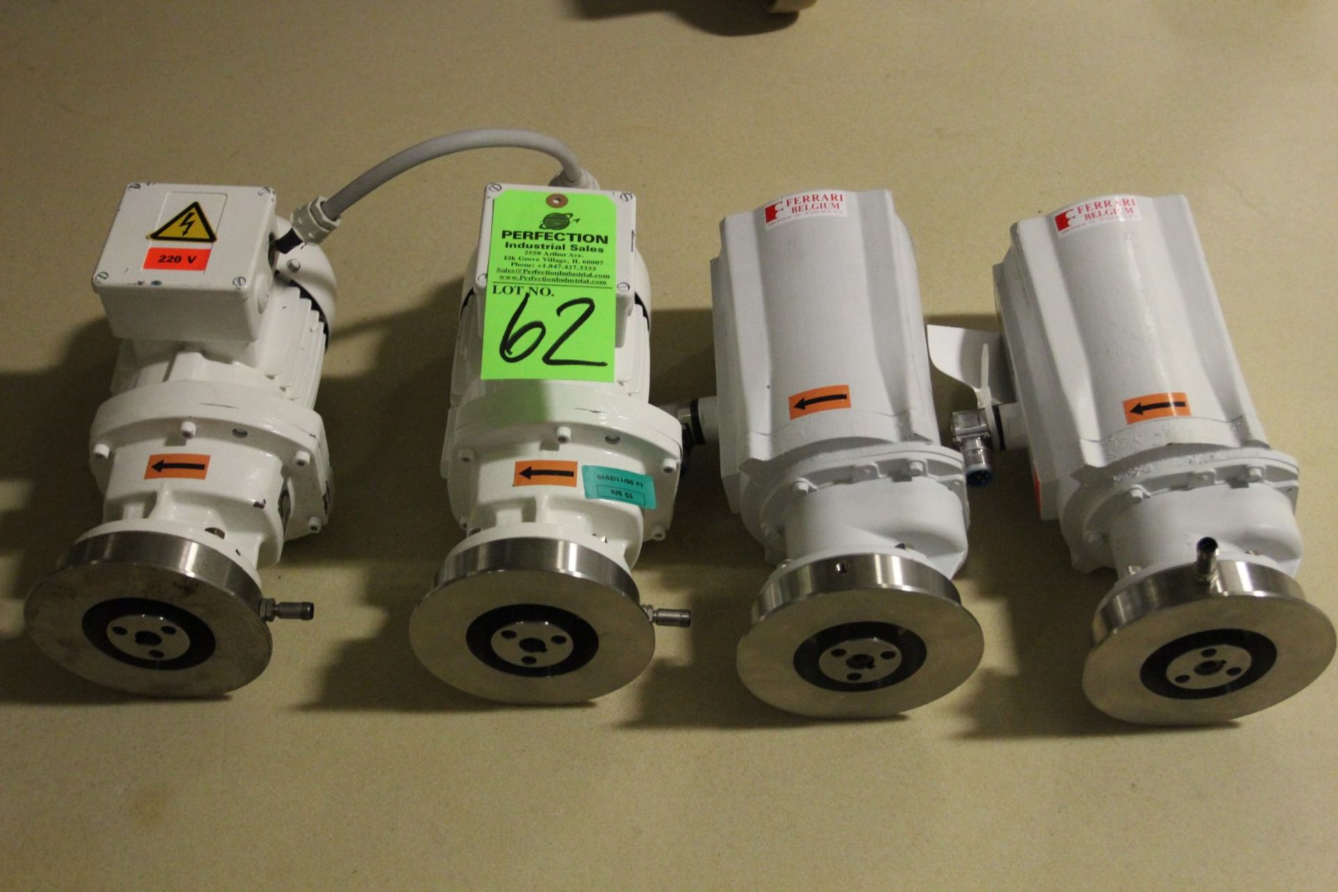 Lot of (4) .37 KW Electric Motor Pumps for Vessel, 50 Hz - Image 2 of 3