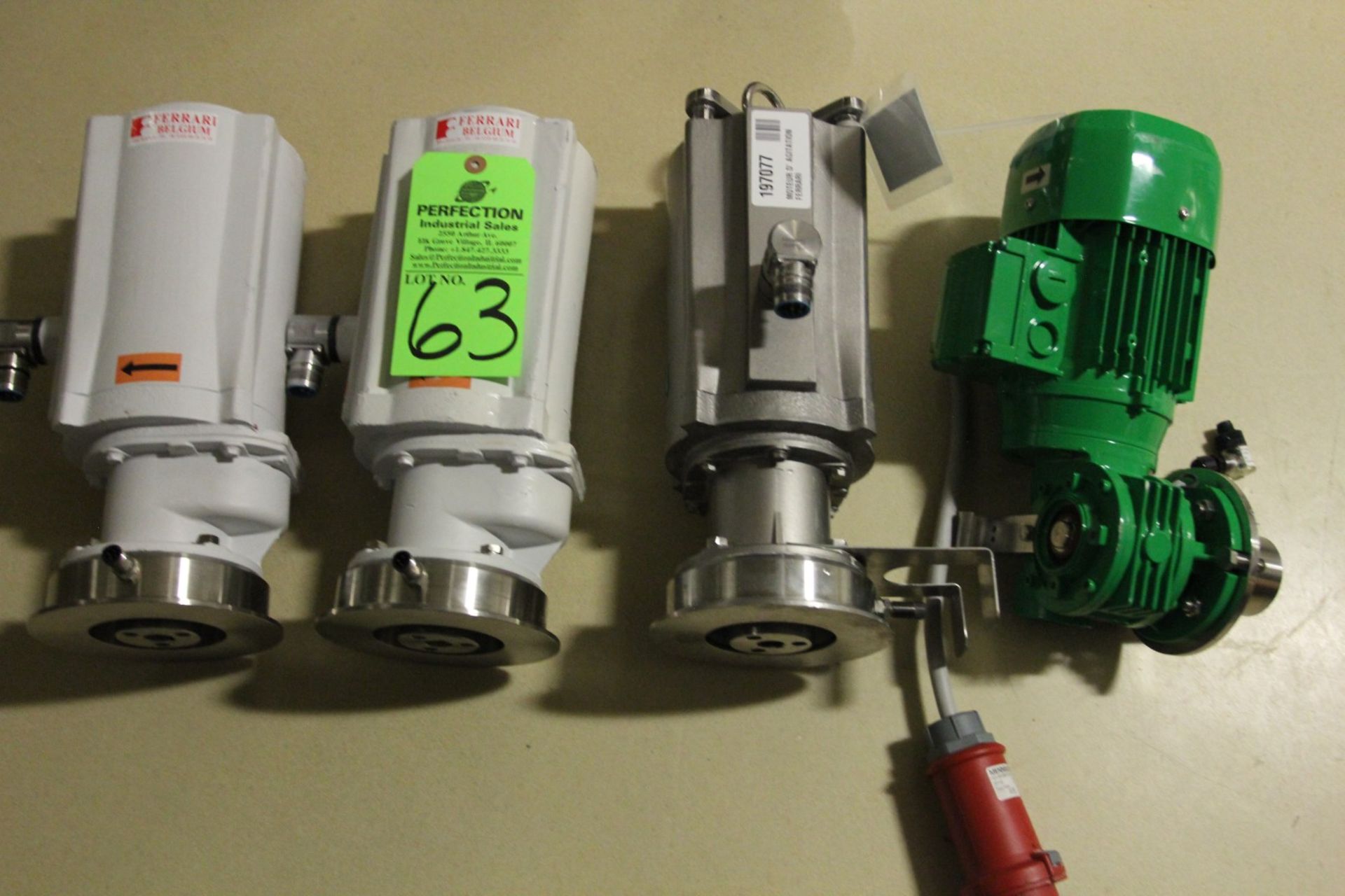 Lot of (4) .37 KW Electric Motor Pumps for Vessel, 50 Hz - Image 2 of 3