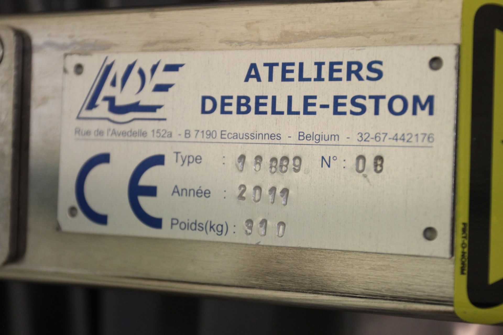 2011 ADE Ateliers Debelle-Estom 16889 Mobile Electric Lift Table, s/n 08 - Image 3 of 3
