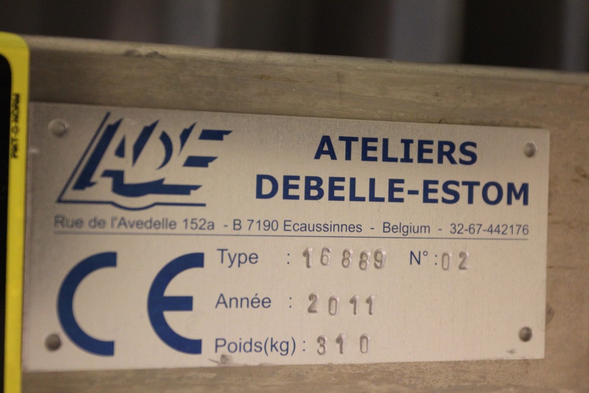 2011 ADE Ateliers Debelle-Estom 16889 Mobile Electric Lift Table, s/n 02 - Image 4 of 4