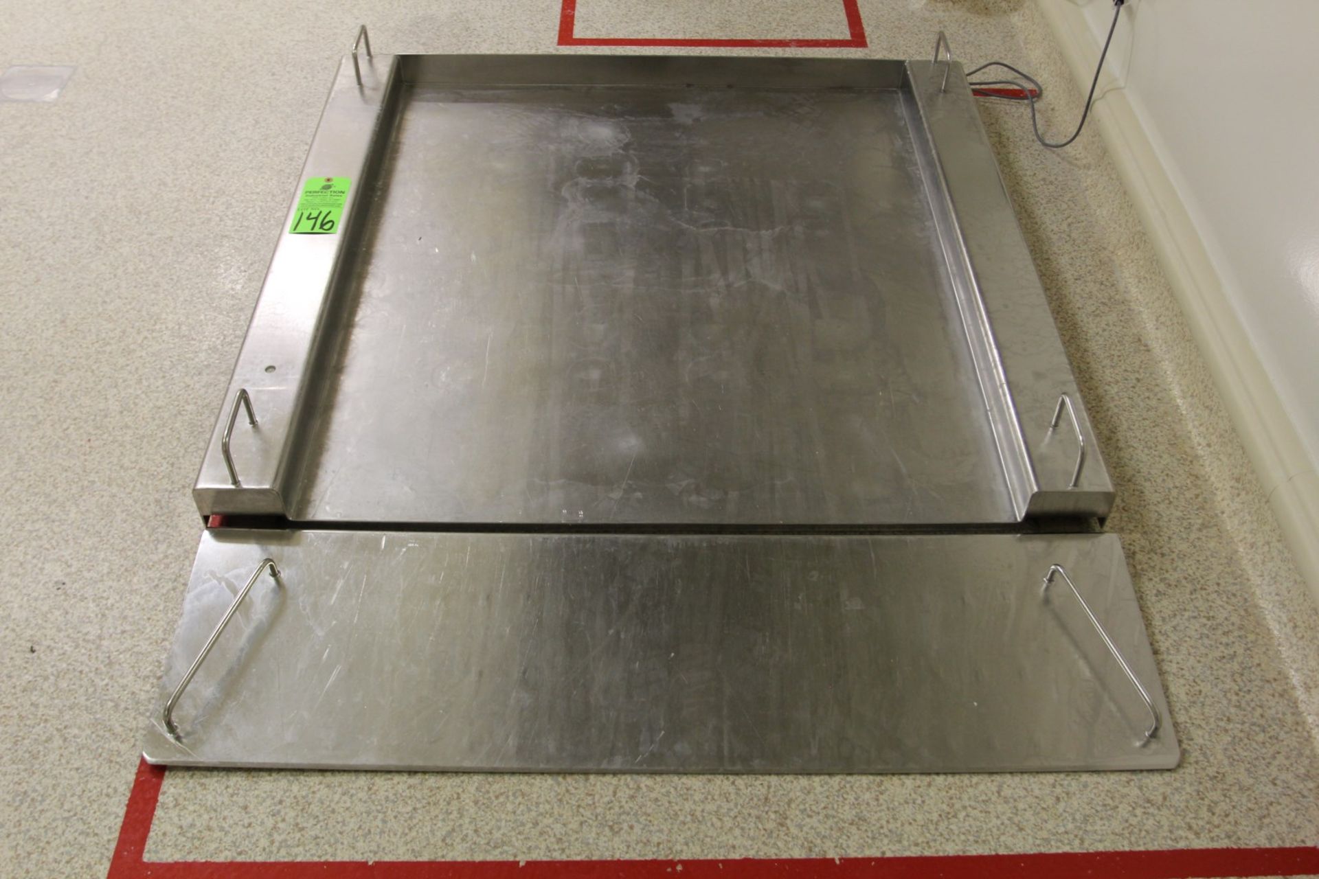 1500 kg Sartorius IFS4-1500-NL Stainless Steel Floor Scale, s/n 17738324, 115cm x 100cm, Sartorius - Bild 2 aus 7