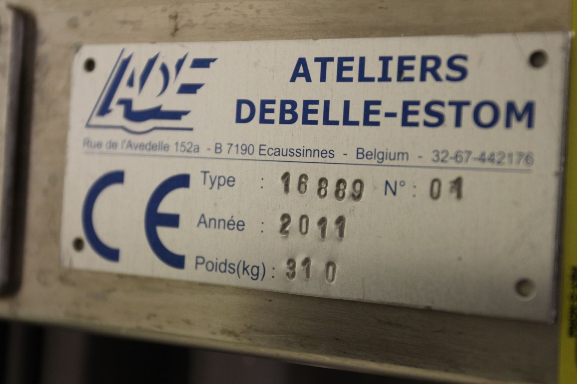 2011 ADE Ateliers Debelle-Estom 16889 Mobile Electric Lift Table, s/n 01 - Image 3 of 4