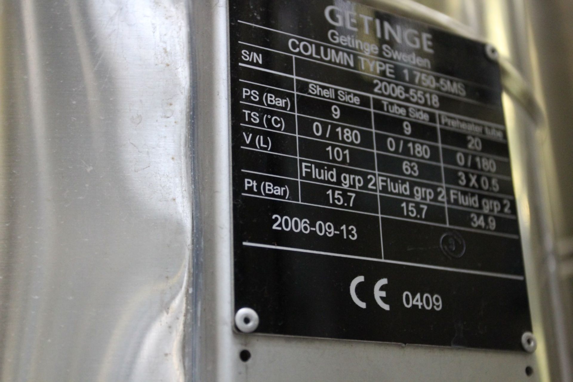 Gettinge MS750-5 Water Distillator, s/n 272.06, Allen Bradley Panelview Plus 1000 PLC Control, (5) - Image 9 of 19