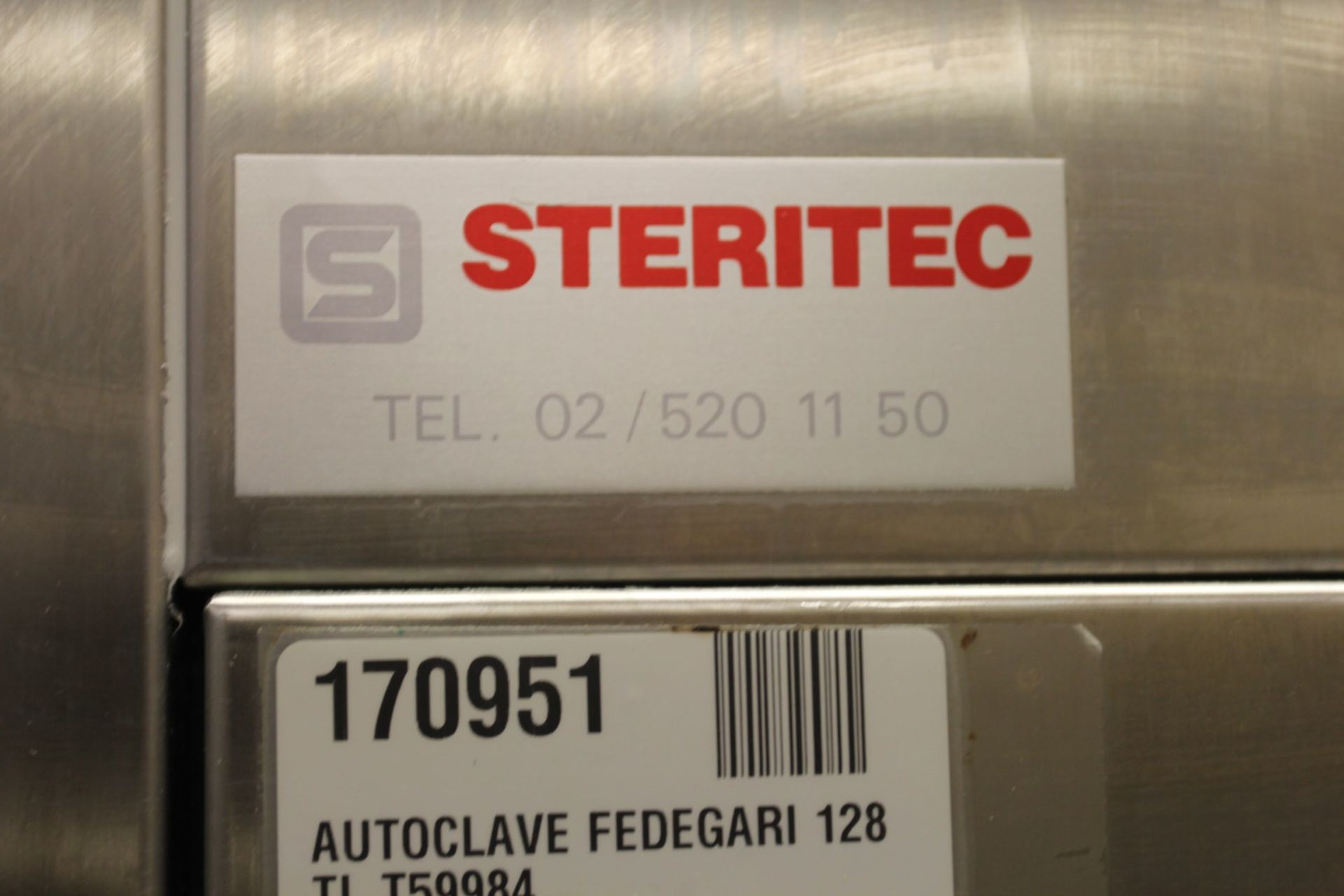 Fedegari Autoclave 128 TL T59984 Saturated Steam Sterilizer, s/n NA2340AL, ProFace Digital - Bild 6 aus 7