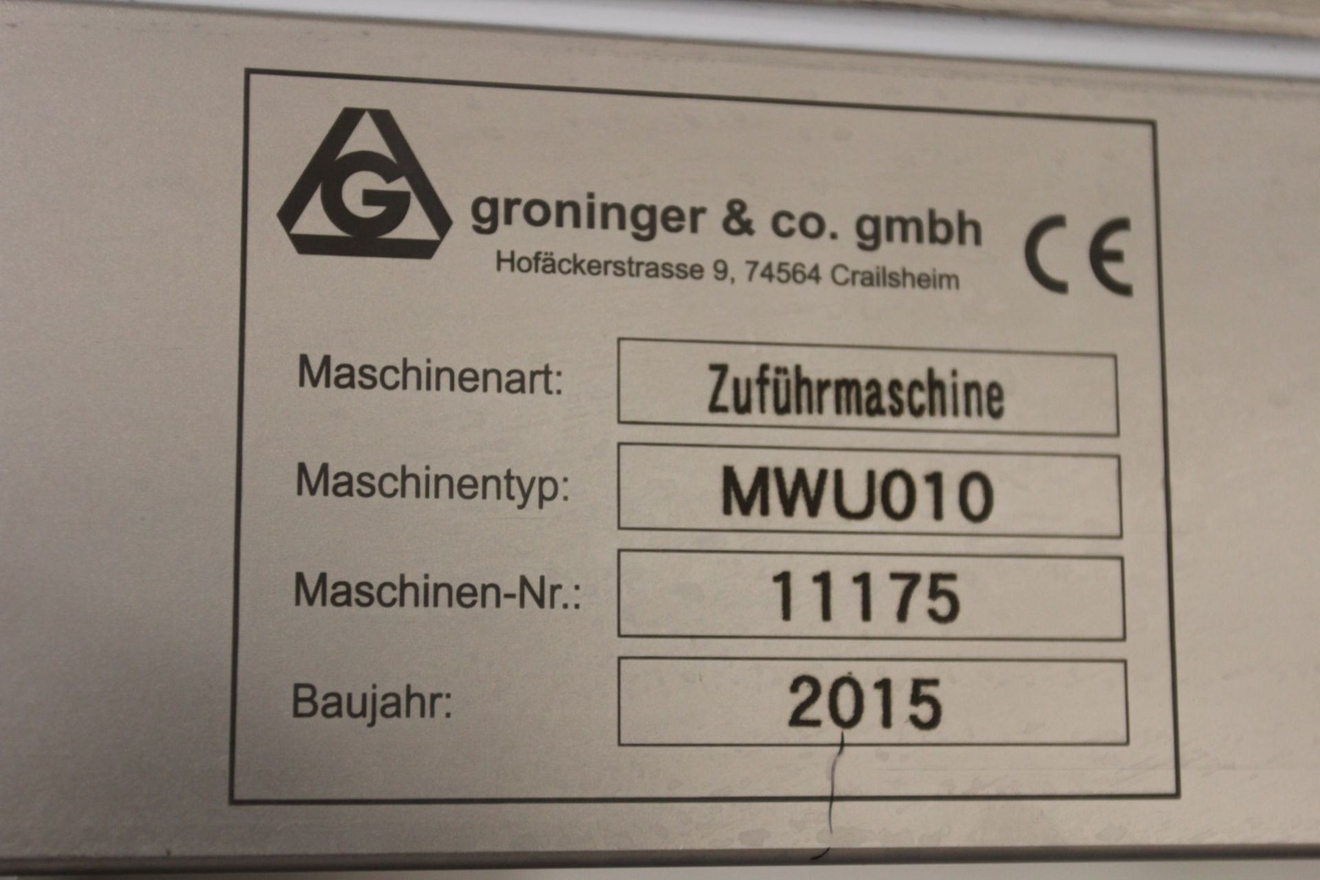 Complete Groninger Filling Line w/ 2015 Groninger MWU010, w/ Debagger, Delid/Liner, Filling and - Bild 17 aus 28