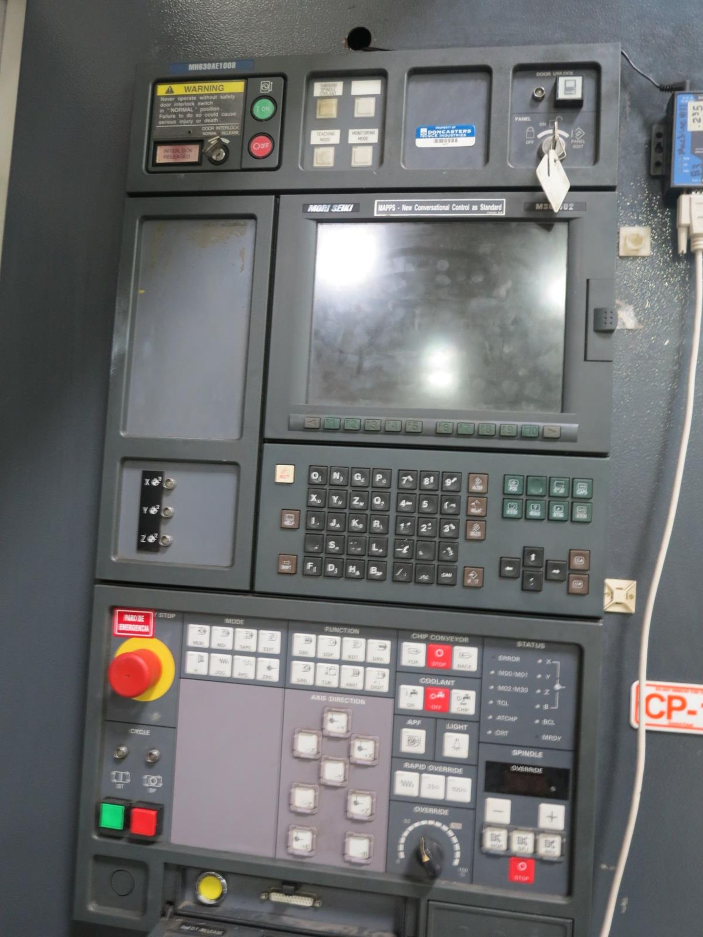 MORI-SEIKI MH-633 CNC Horizontal Machining Center, s/n MH630AE1008, Mori Seiki MSG-502 CNC - Image 14 of 19