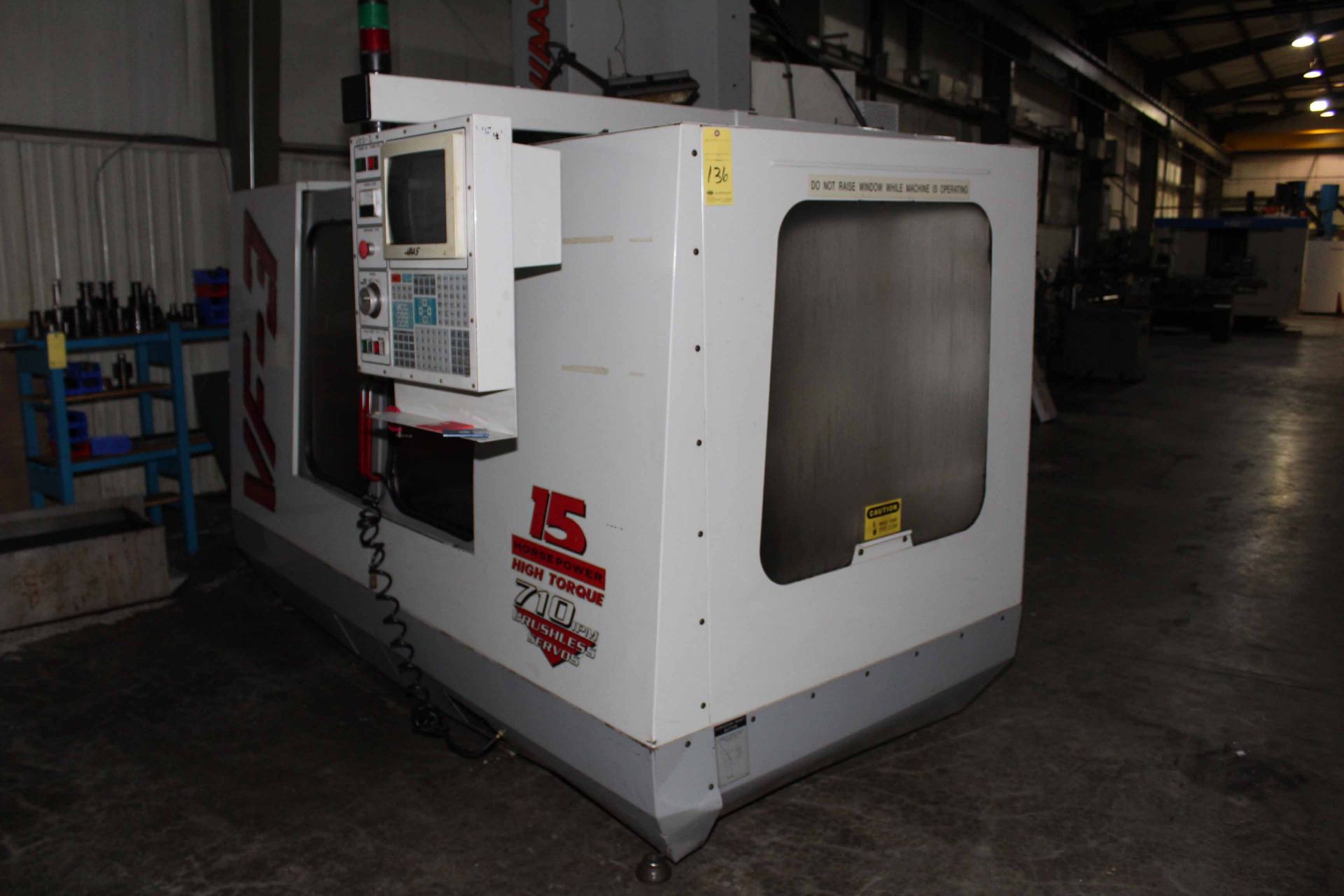 4-AXIS VERTICAL MACHINING CENTER, HAAS MDL. VF-3, new 3/1997, Haas CNC control, 18 x 48” table, 3,