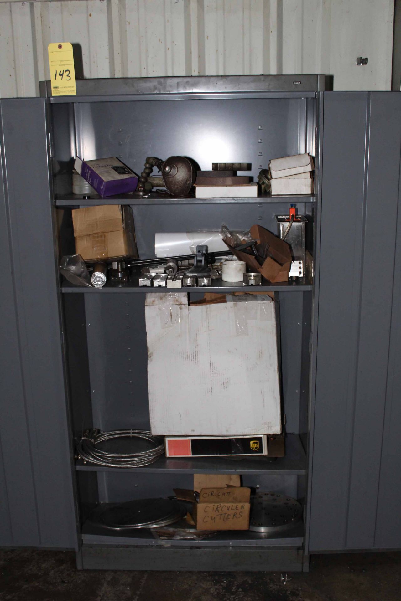 LOT OF METAL CABINETS, w/contents