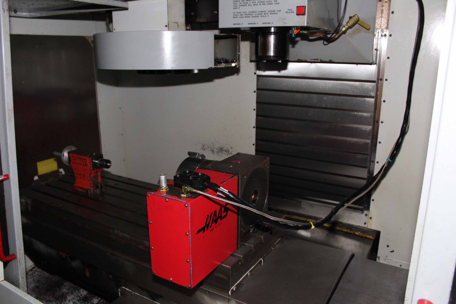 4-AXIS VERTICAL MACHINING CENTER, HAAS MDL. VF-3, new 3/1997, Haas CNC control, 18 x 48” table, 3, - Image 2 of 3