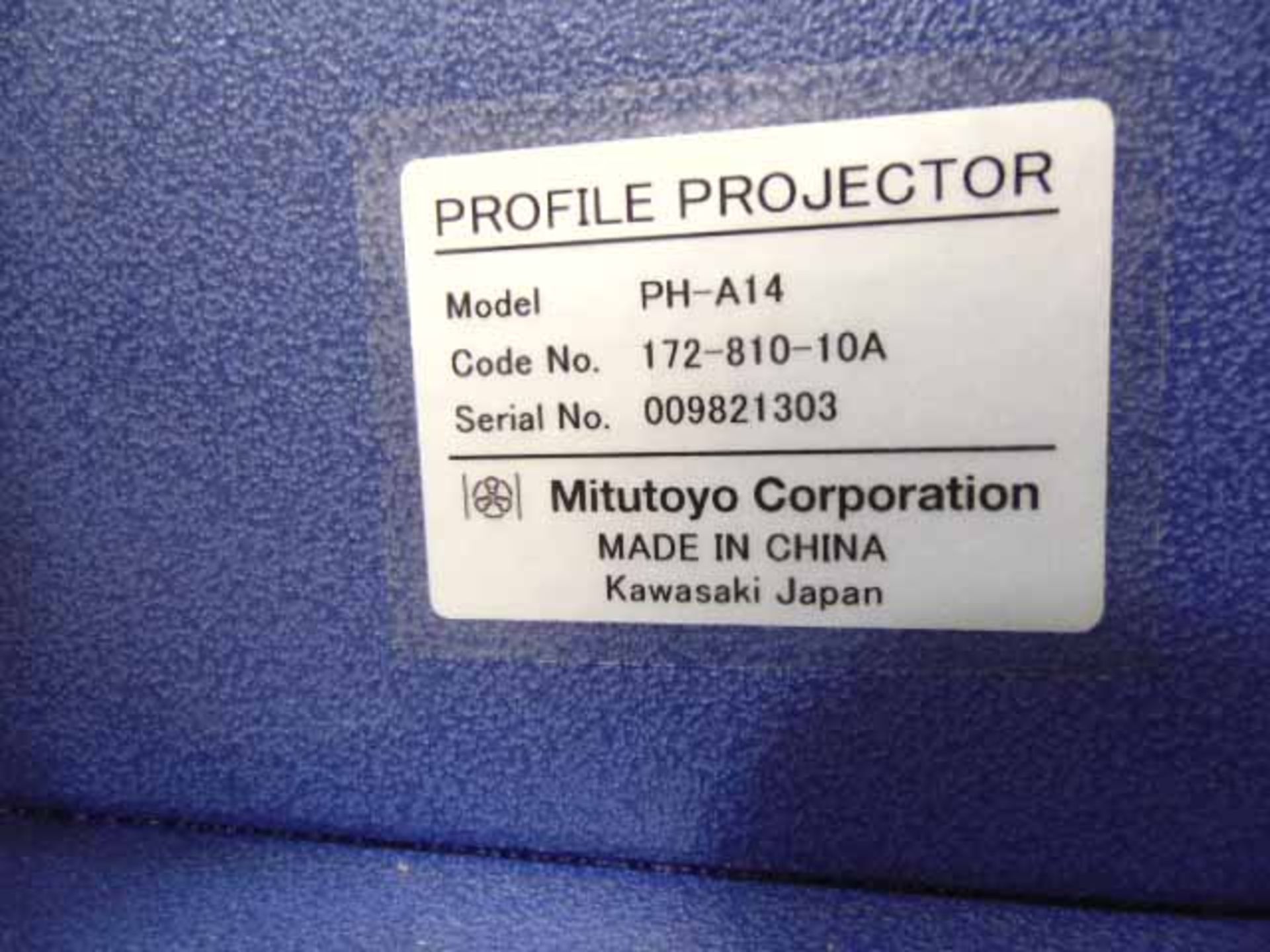 HORIZONTAL BEAM OPTICAL COMPARATOR, MITUTOYO MDL. PH-A14, QM-Data 200 D.R.O. system, 14” dia. - Image 6 of 6