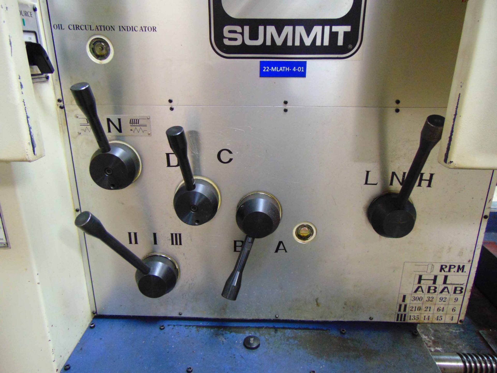 HOLLOW SPINDLE LATHE, SUMMIT MDL. 42-14X/120, new 2014, 42” sw. over bed, 29.5” sw. over - Image 8 of 24