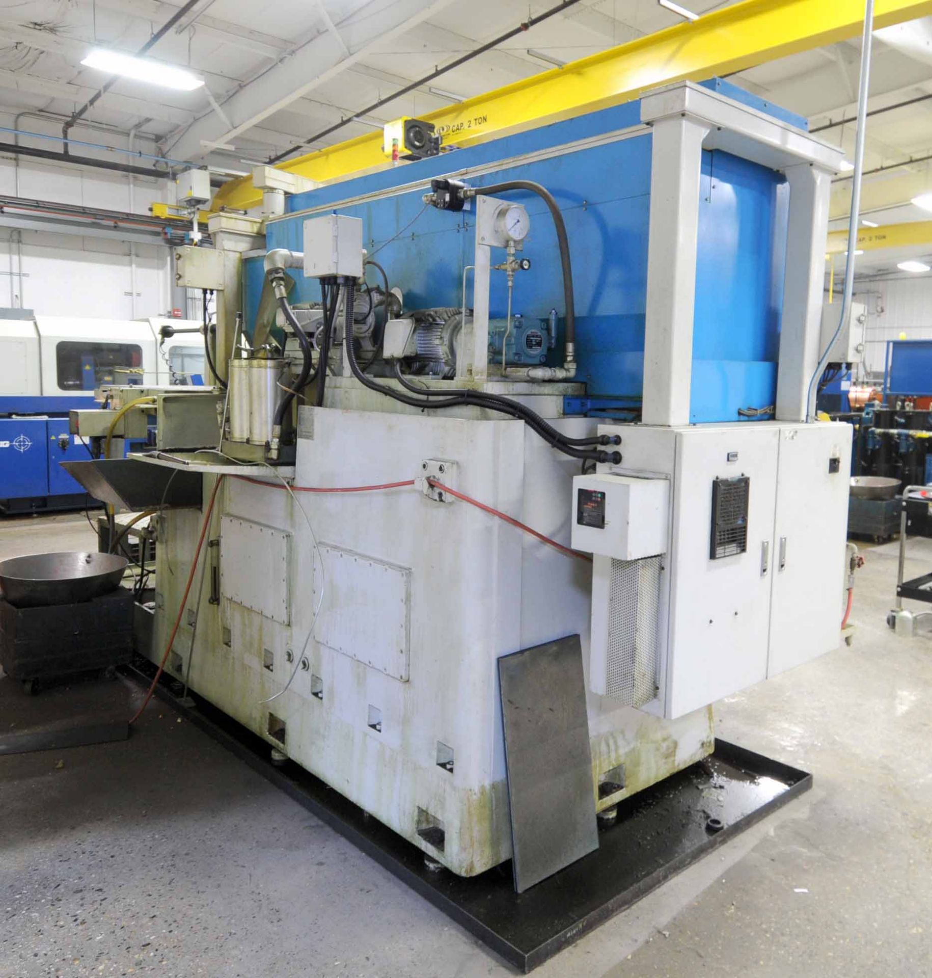 KNEE TYPE CNC GUNDRILL, MIROKU MDL. E-1000NC, new 2001, Fanuc 21iM CNC control, 0.16” to 1-1/4” - Image 7 of 7