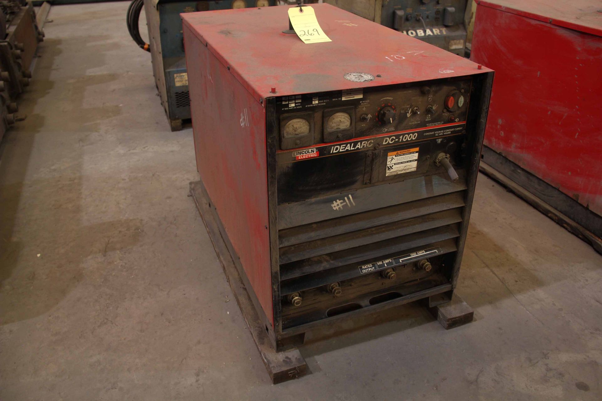 SUB-ARC WELDER, LINCOLN MDL. IDEALARC DC1000, 1,000 amps @ 44 v. rated output, 100% duty cycle,