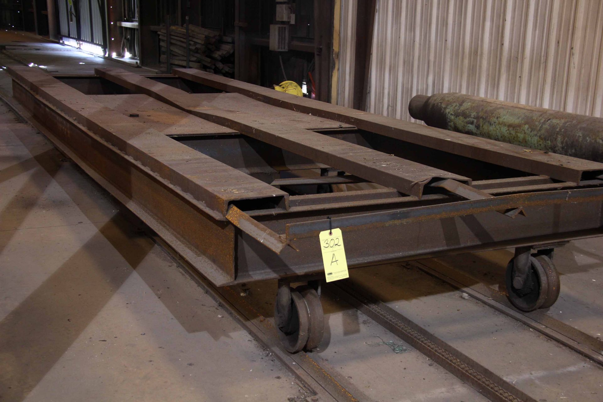 TRANSFER CART, steel fabricated, approx. 8'W. x 20'L. - Image 2 of 2