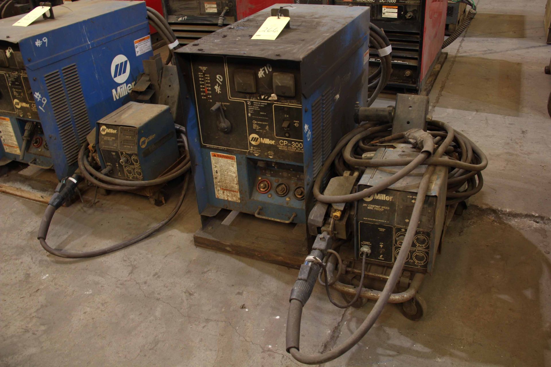 MIG WELDER, MILLER MDL. CP300, 300 amps @ 32 v. rated output, 100% duty cycle, Miller Mdl. S60