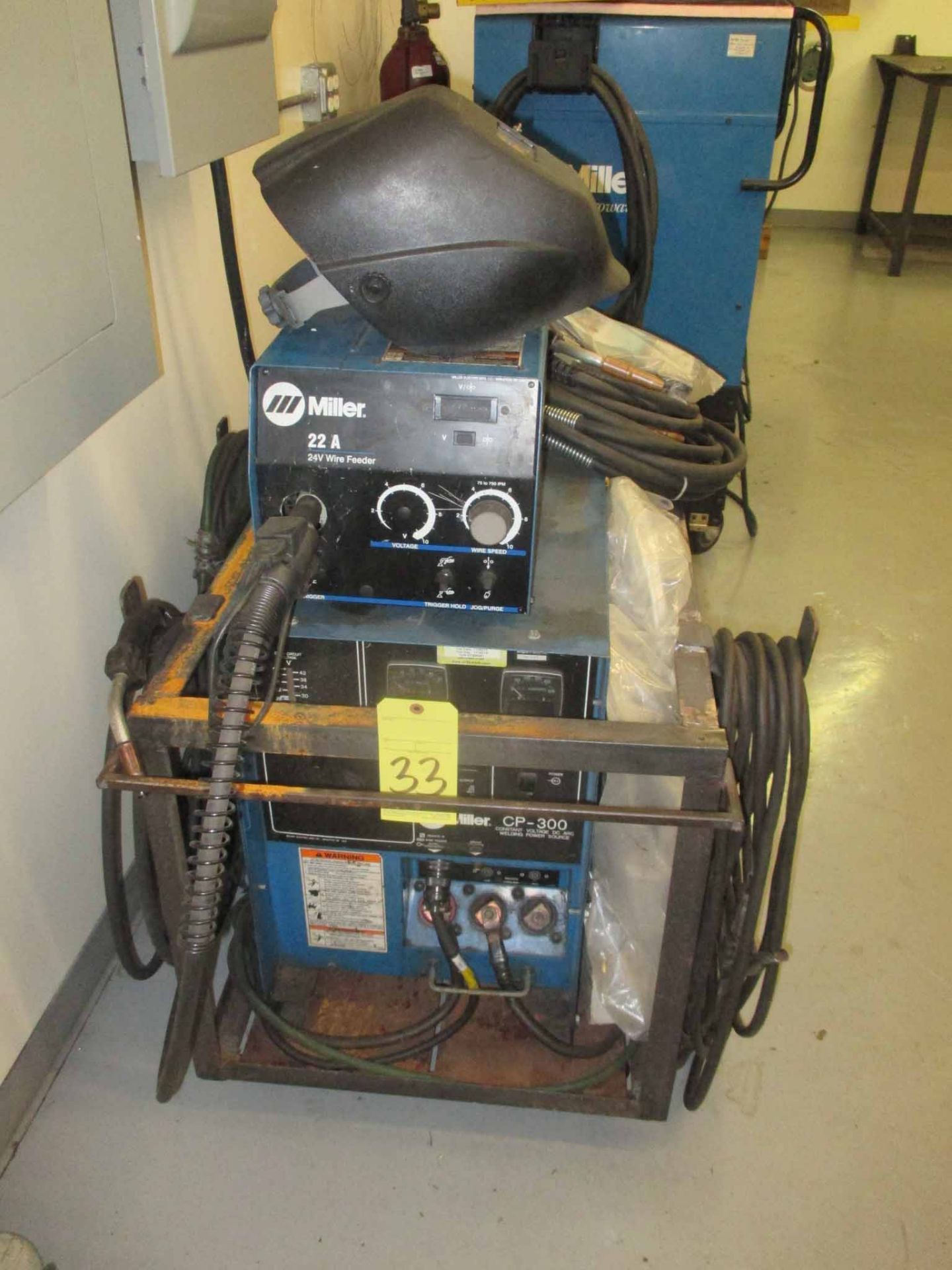 WELDING POWER SOURCE, MILLER MDL. CP-300, 300 amps @ 32 v. rated output, 100% duty cycle, Miller