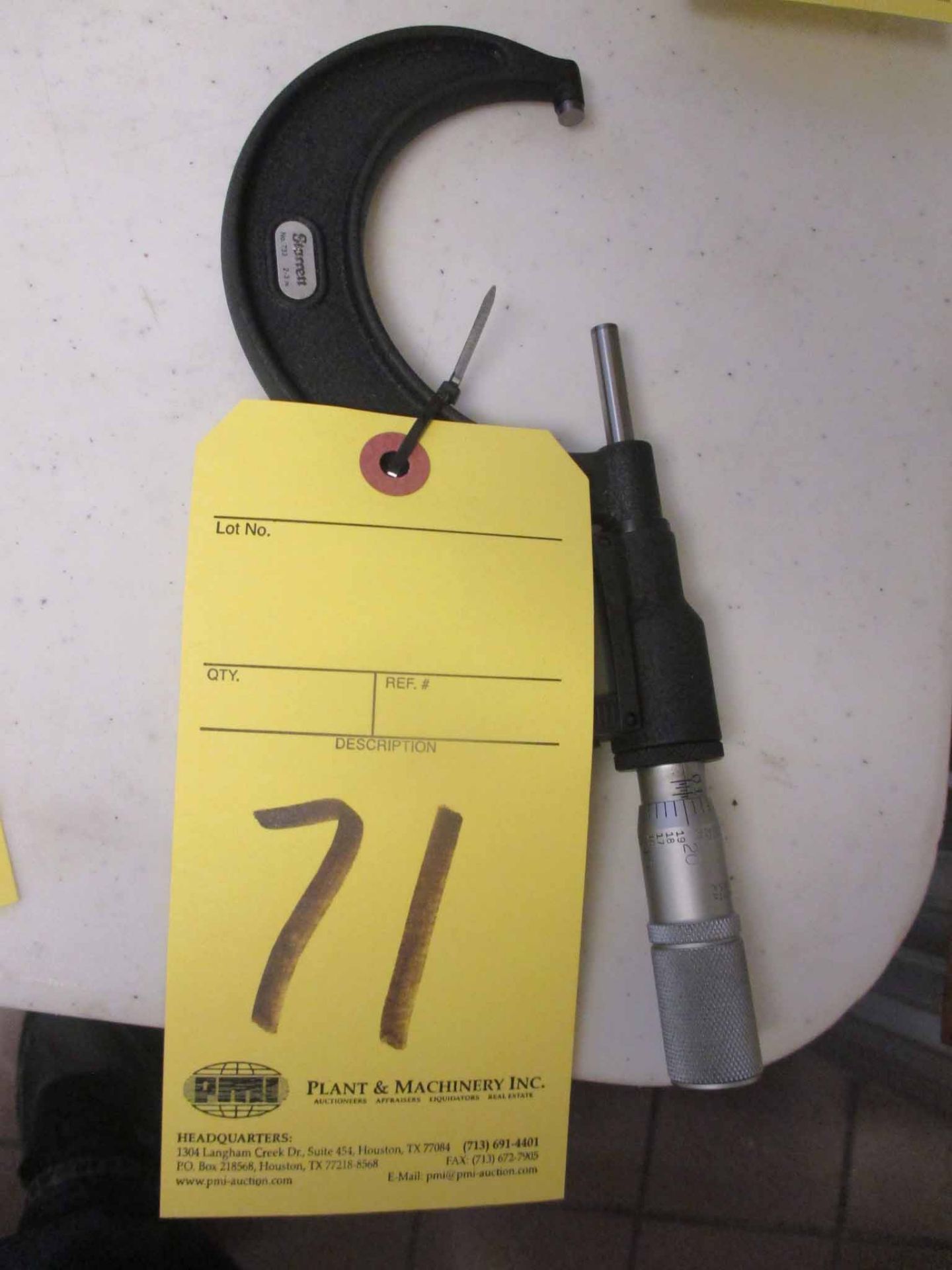 DIGITAL O.D. MICROMETER, STARRETT