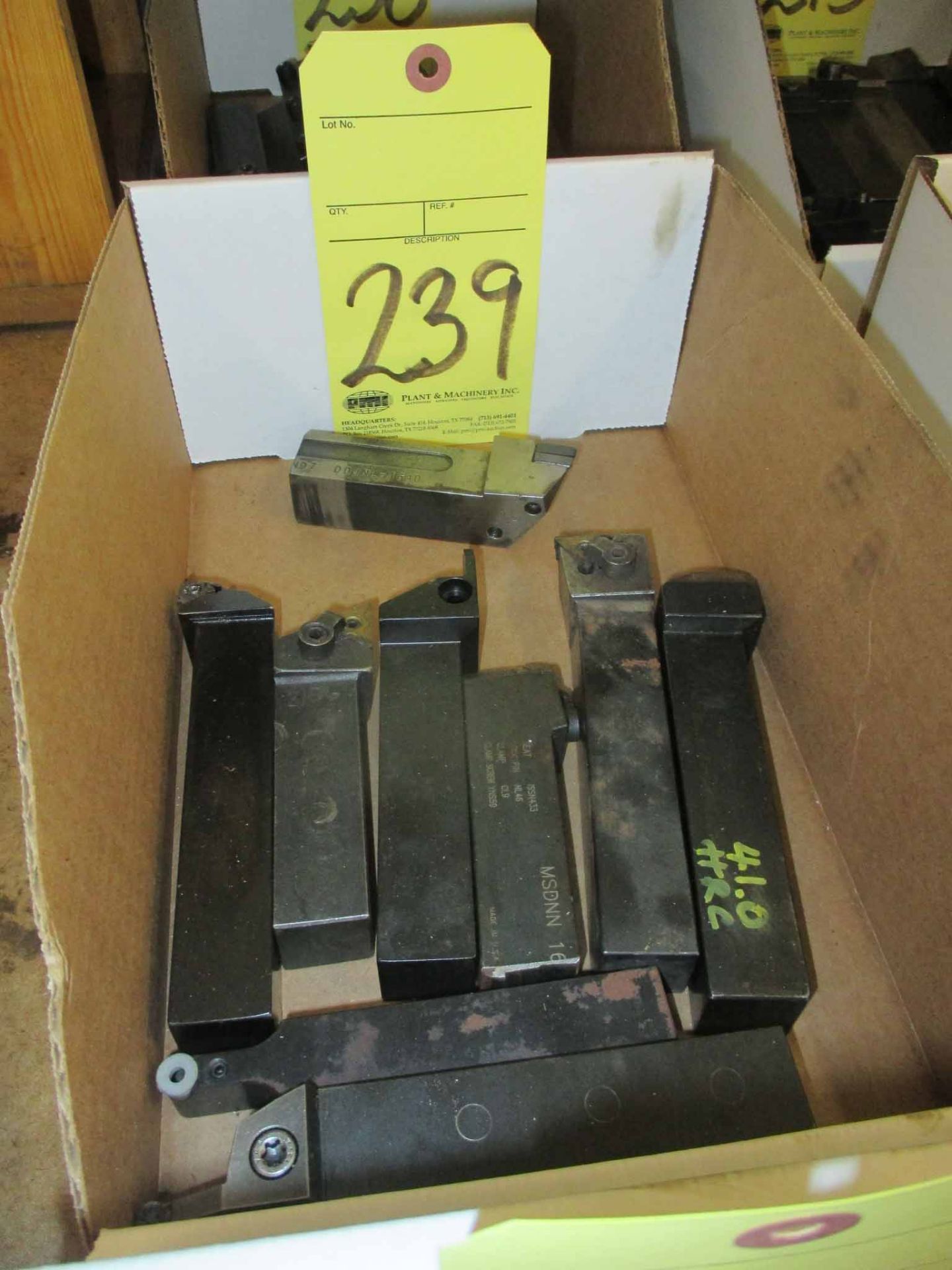 LOT OF CARBIDE INSERT TOOLBARS, 1" (in one box)