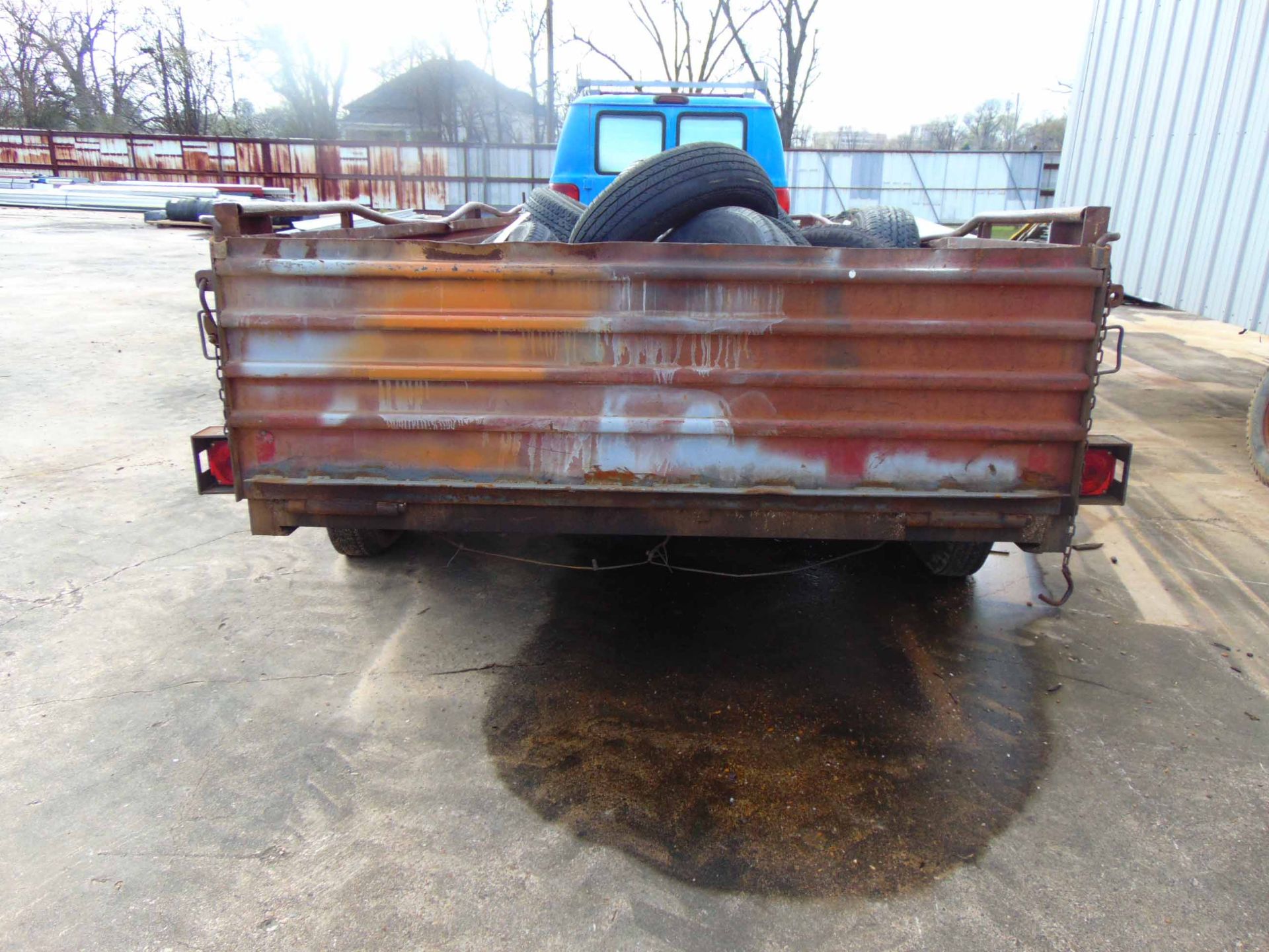 UTILITY TRAILER, 14' x 6' steel bed, tandem axle, TX License No. 866095J, VIN N.A. (cannot be - Image 3 of 6