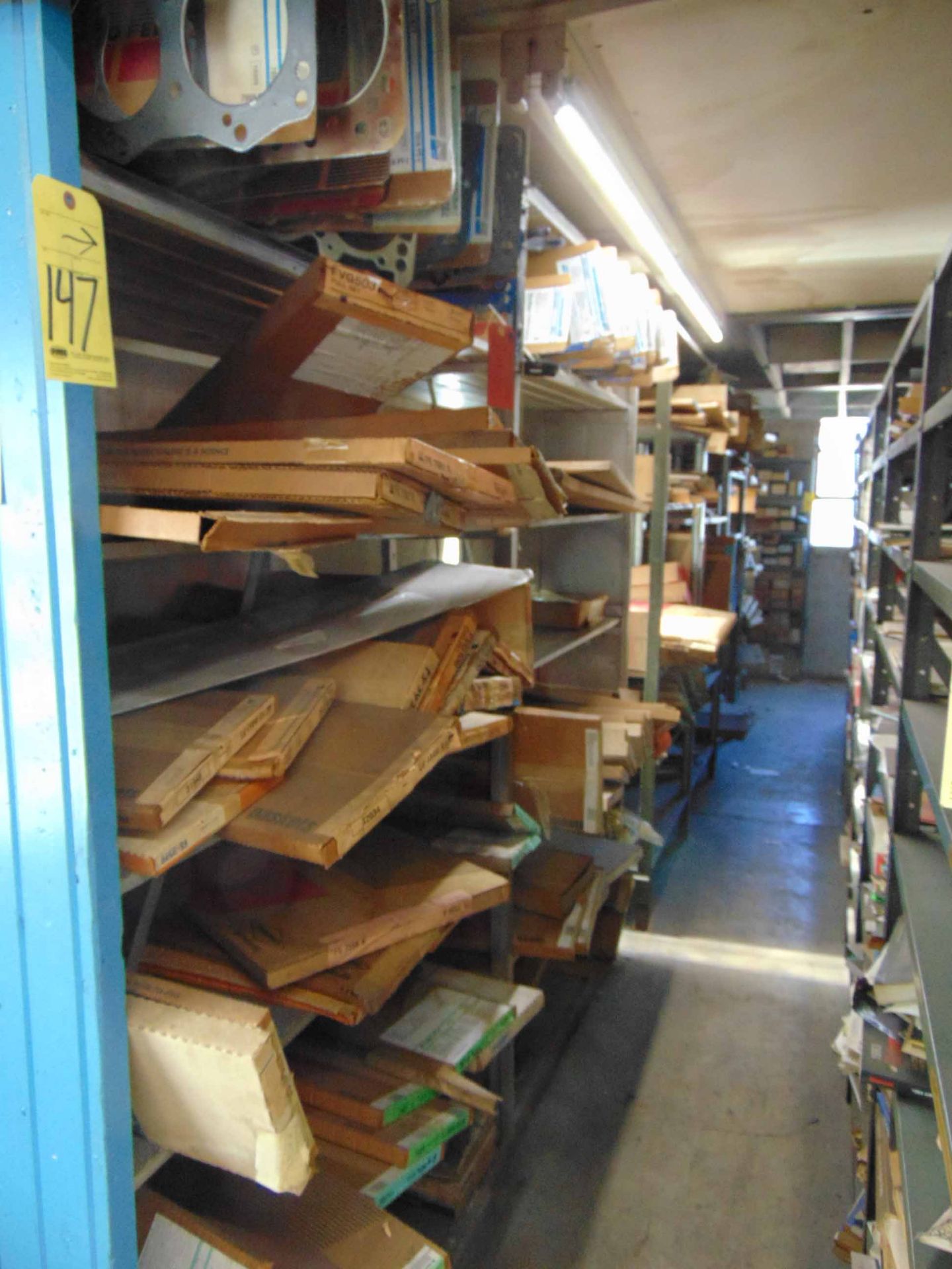 LOT OF SHELVING SECTIONS(5), assorted (not to be removed until empty)