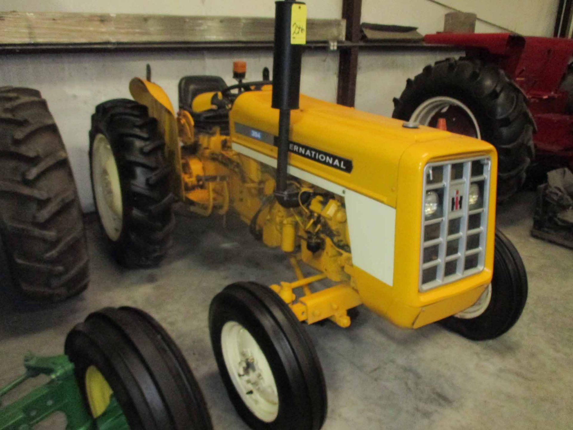 FARM TRACTOR, INTERNATIONAL HARVESTER MDL. 354, diesel engine, 1,975 H.O.M. (yellow) (may require