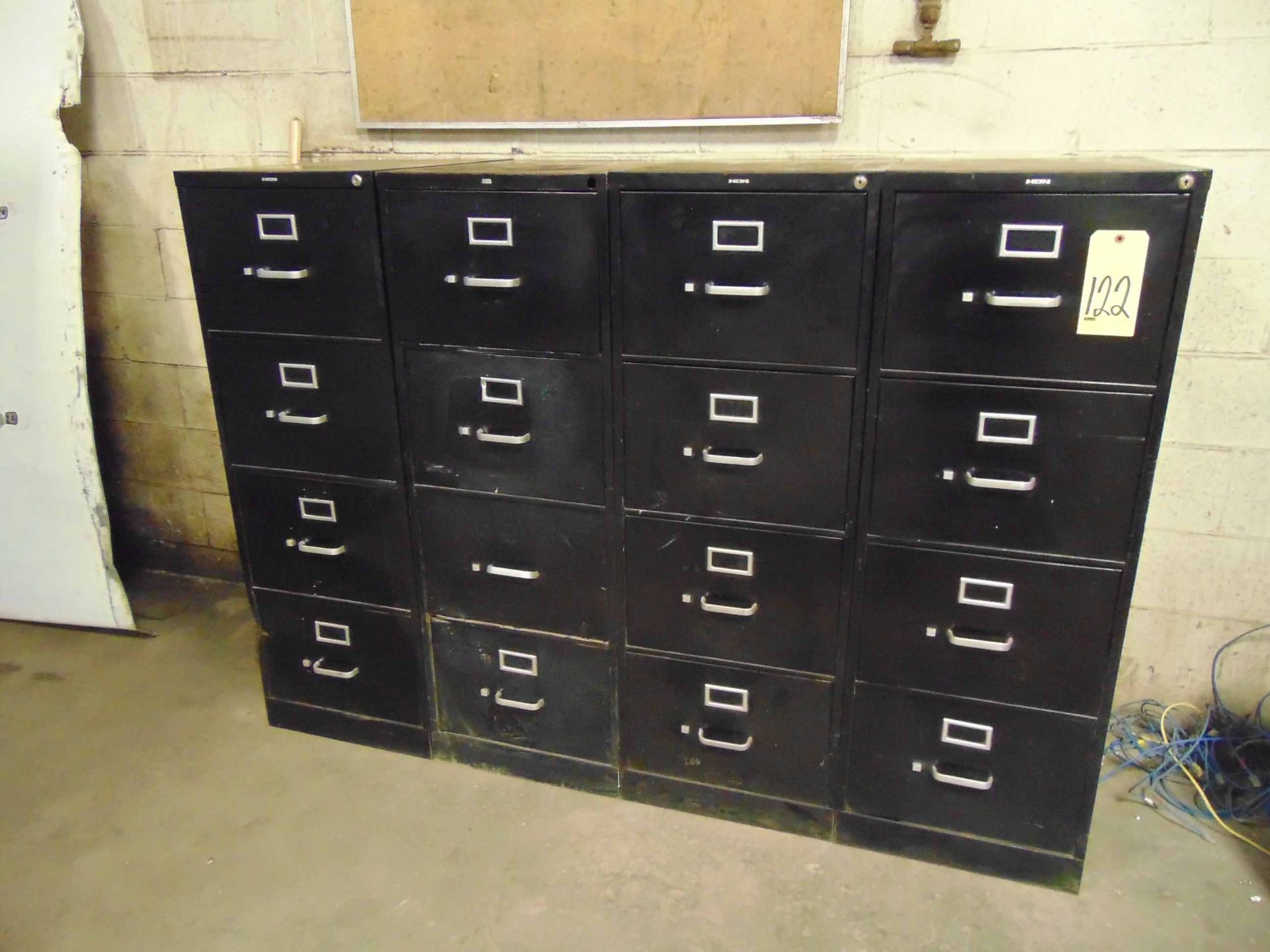 LOT OF FILE CABINETS (4), 4-drawer