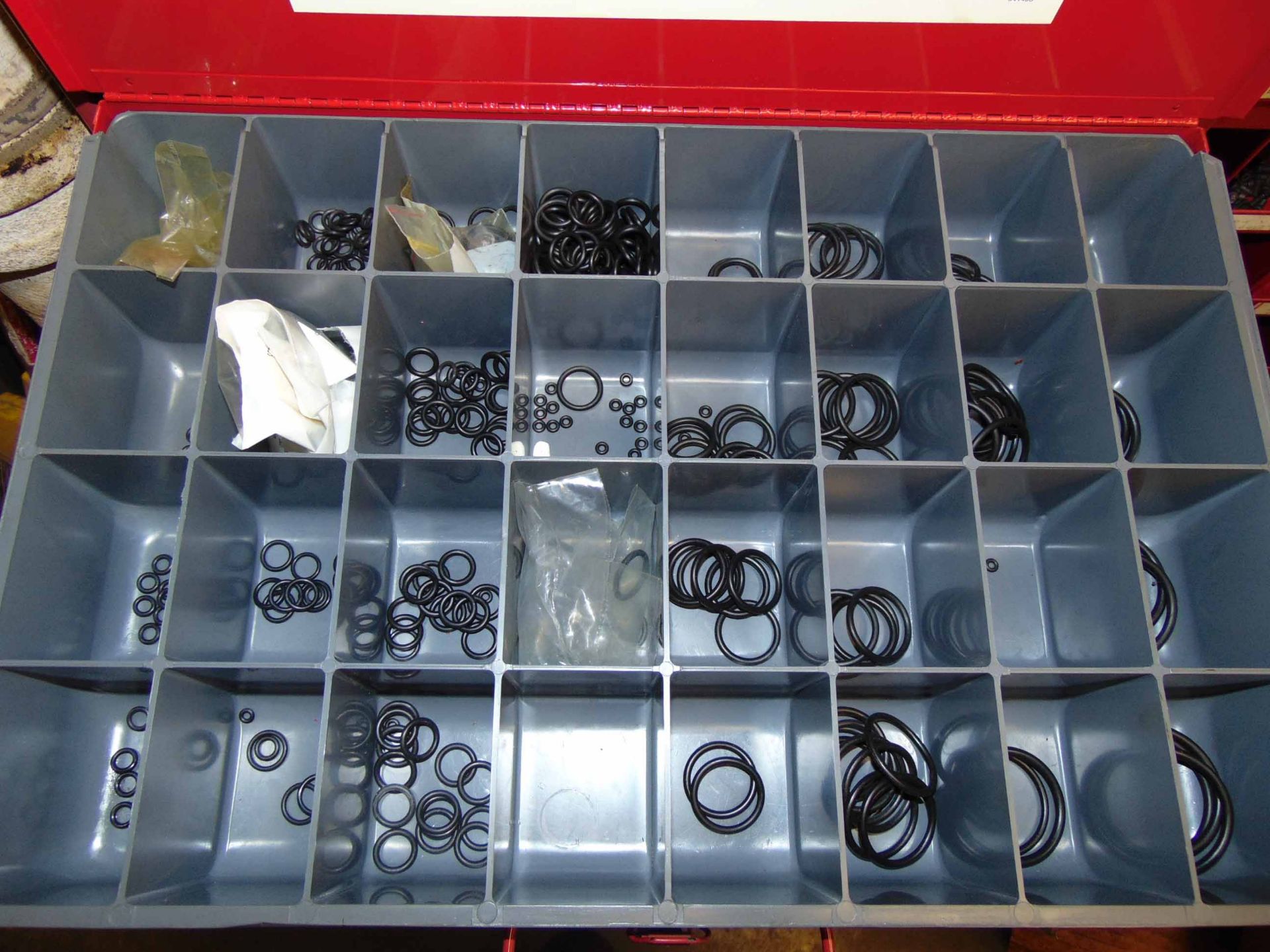 LOT OF PARTS BINS, w/assorted fasteners - Image 5 of 8