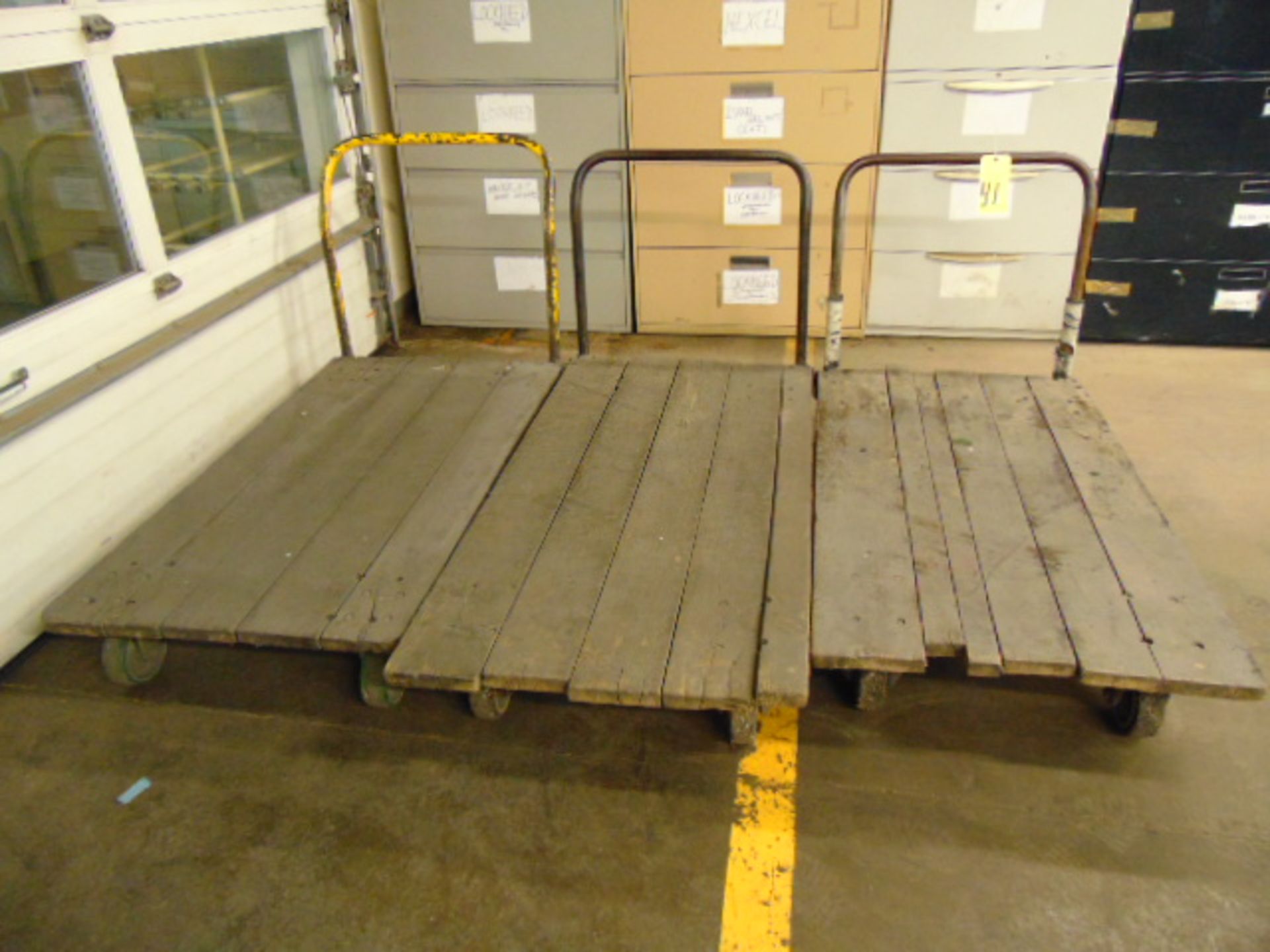 LOT OF PLATFORM CARTS (3), 56" x 30"